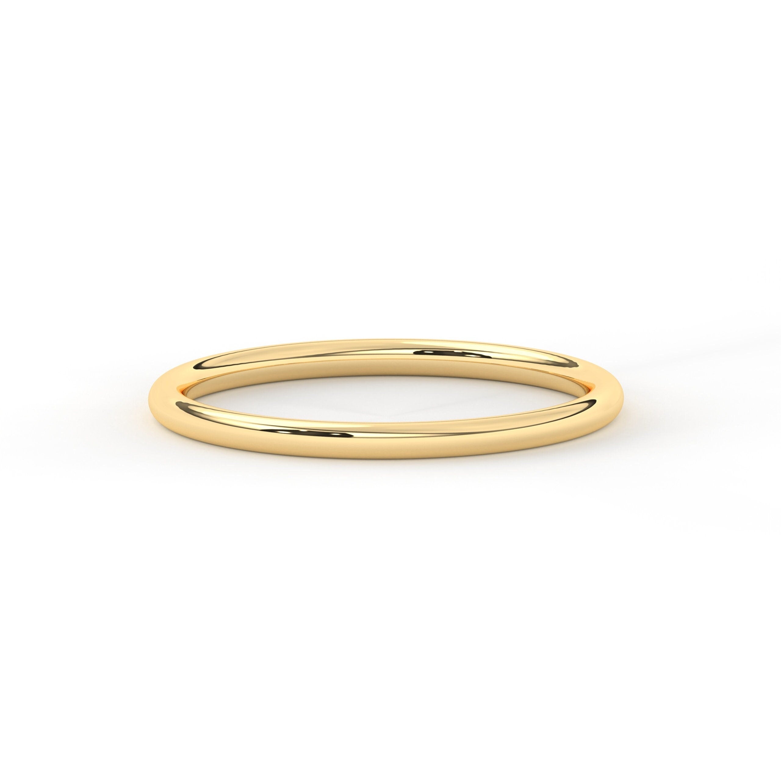 14K Gold Wedding Band Classic Comfortable Fit