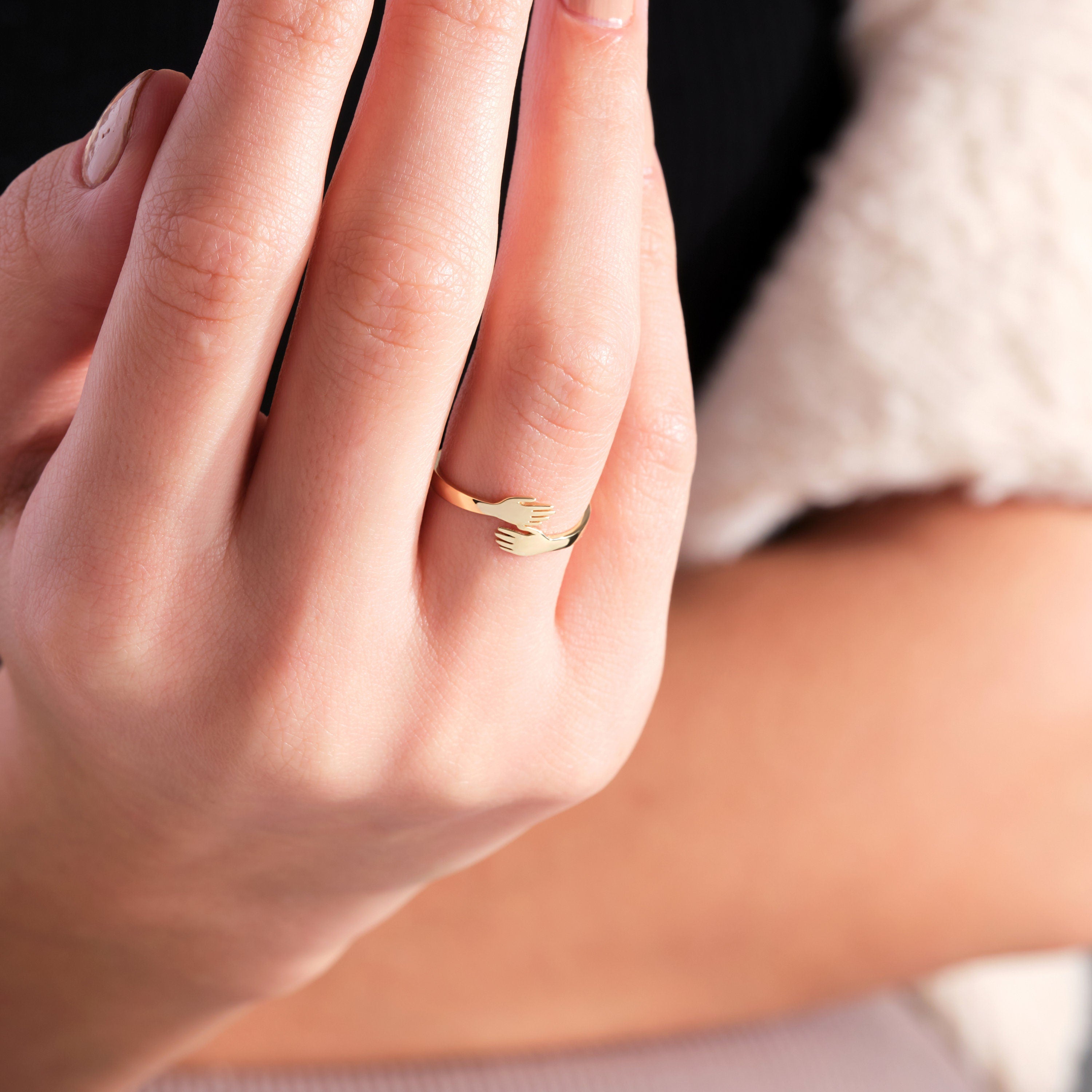 Solid Gold Hug Ring