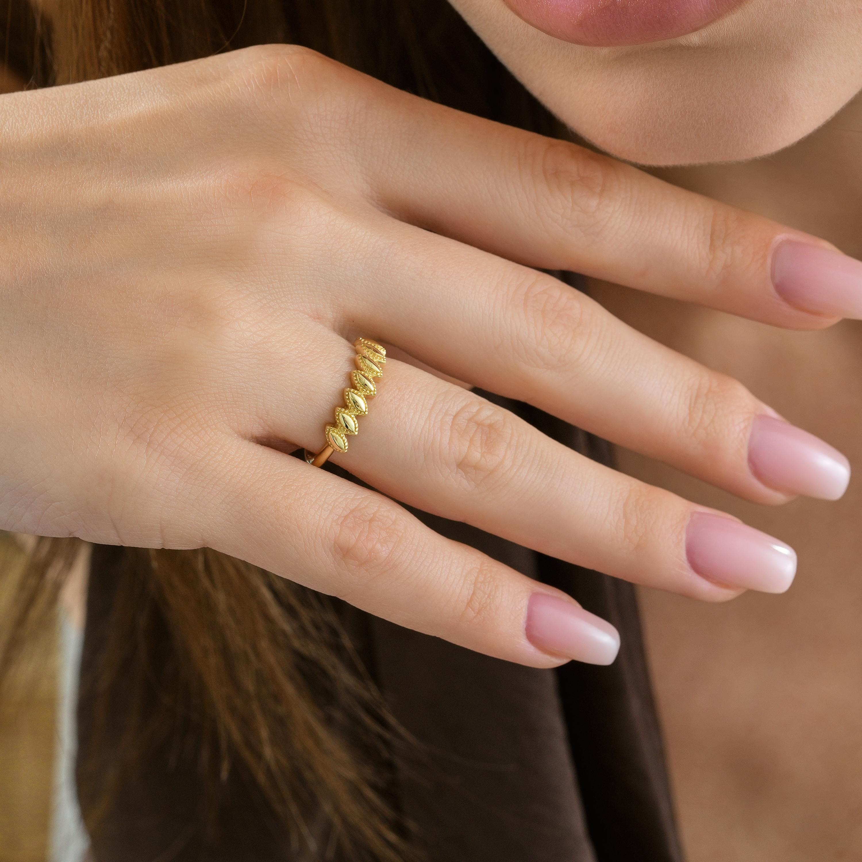 Marquise Gold Ring