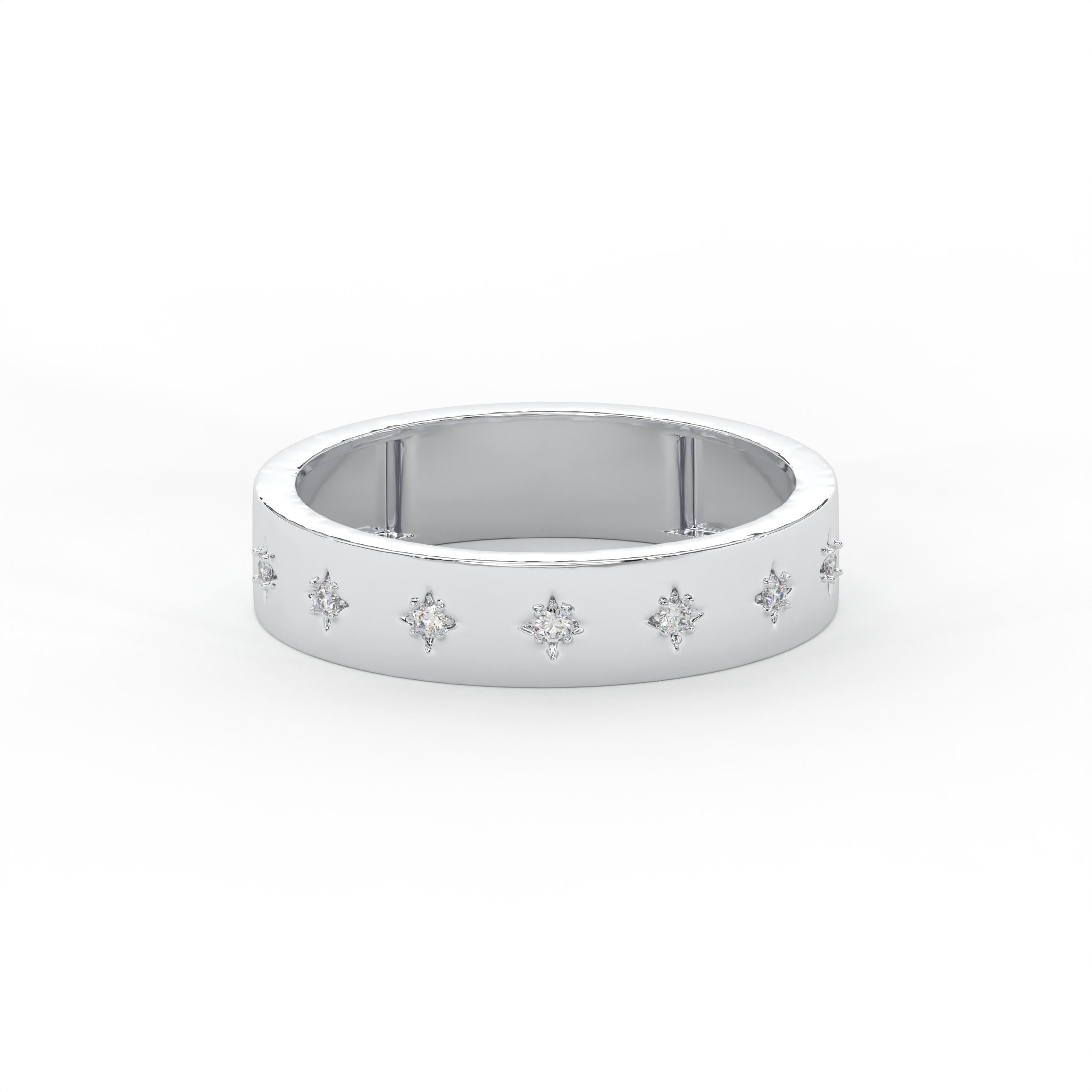 Star Set Diamond Ring