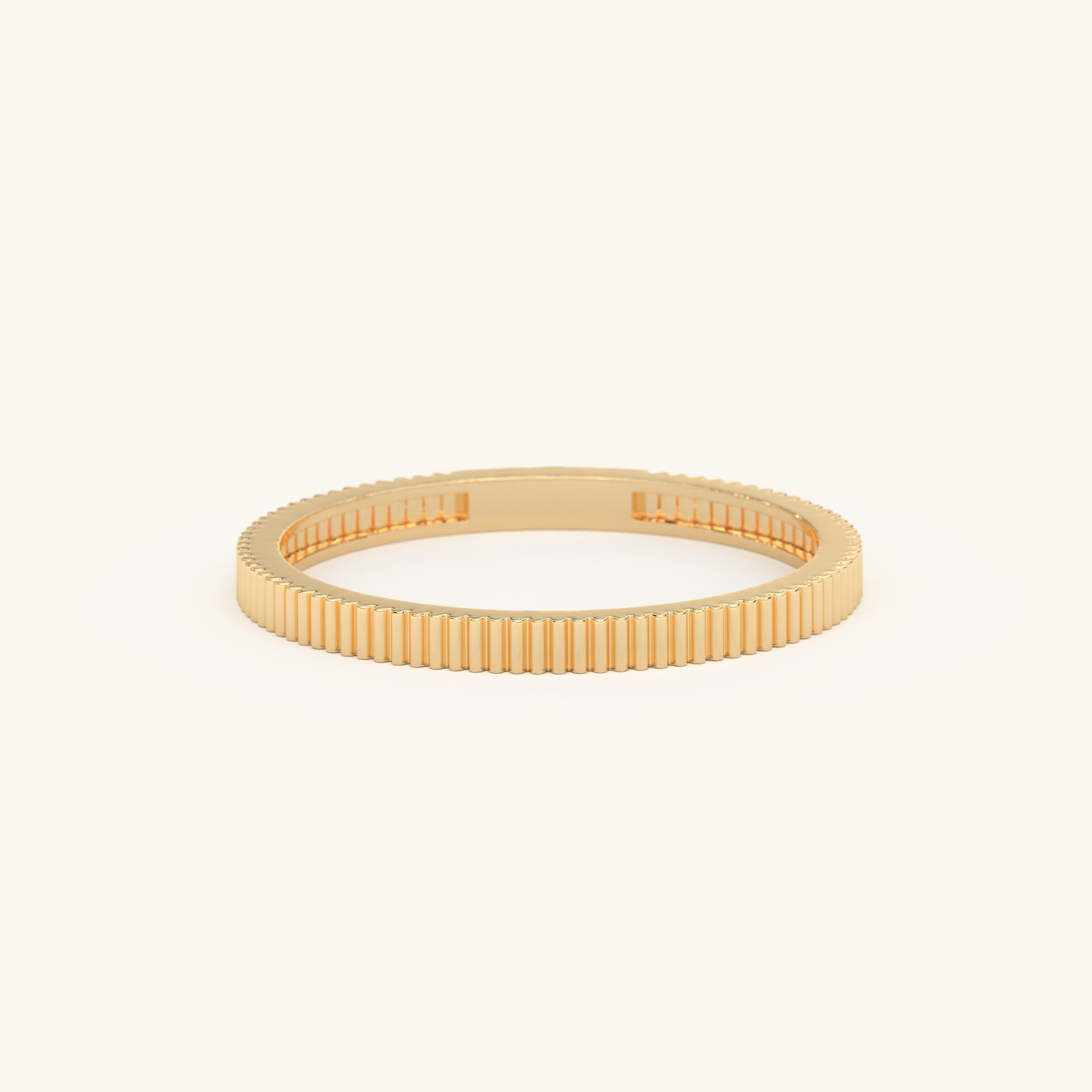 Solid Gold Wedding Band Handmade Ring