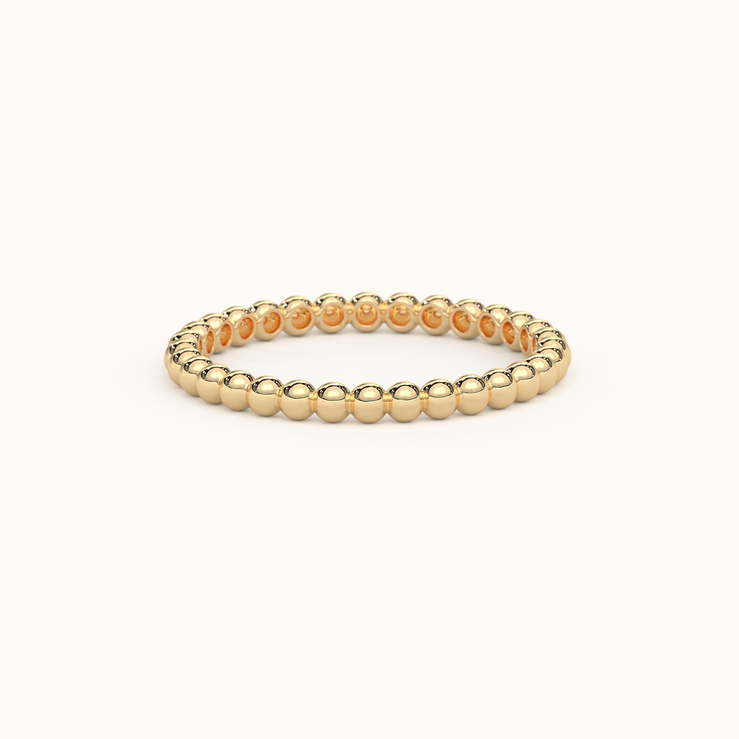 Solid Gold Stackable Wedding Ring