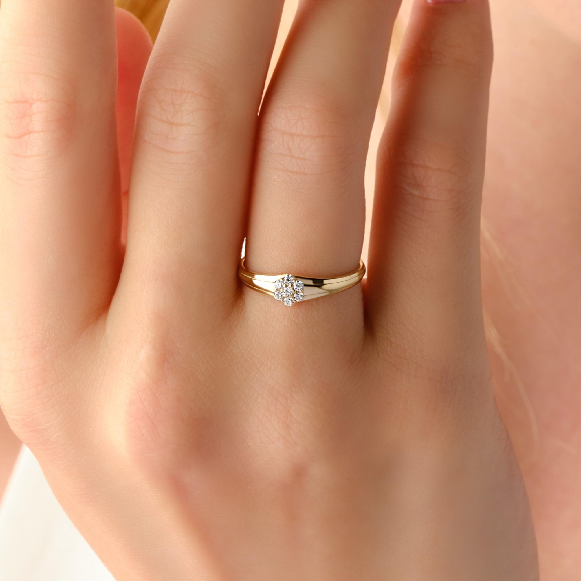 Seven Stone Cluster Ring