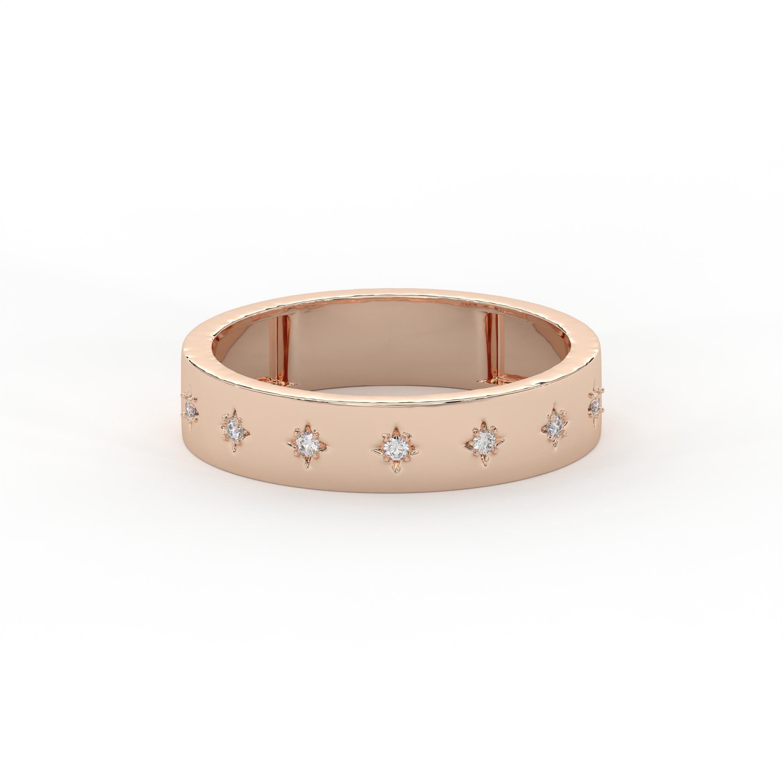 Star Set Diamond Ring