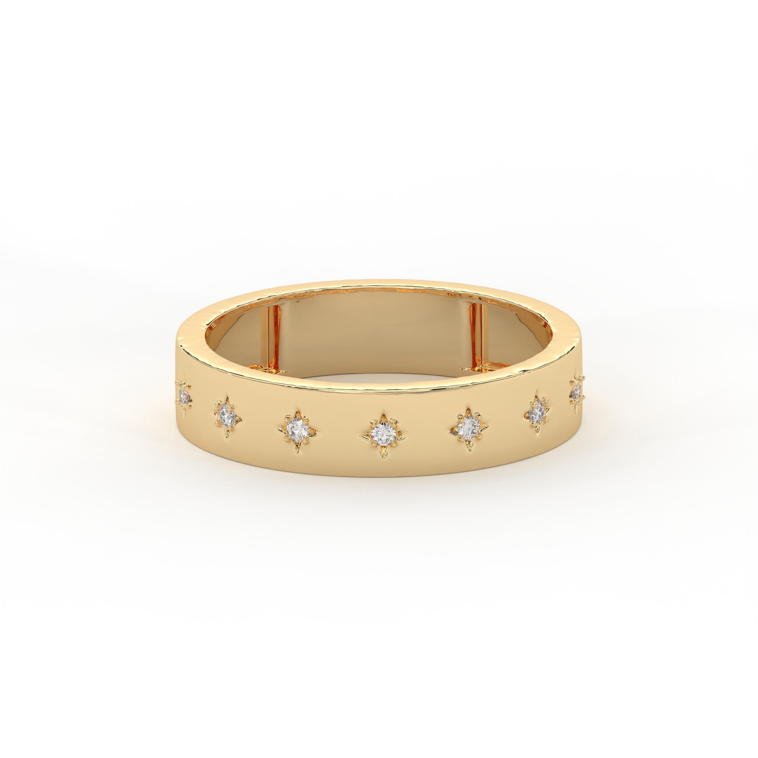 Star Set Diamond Ring