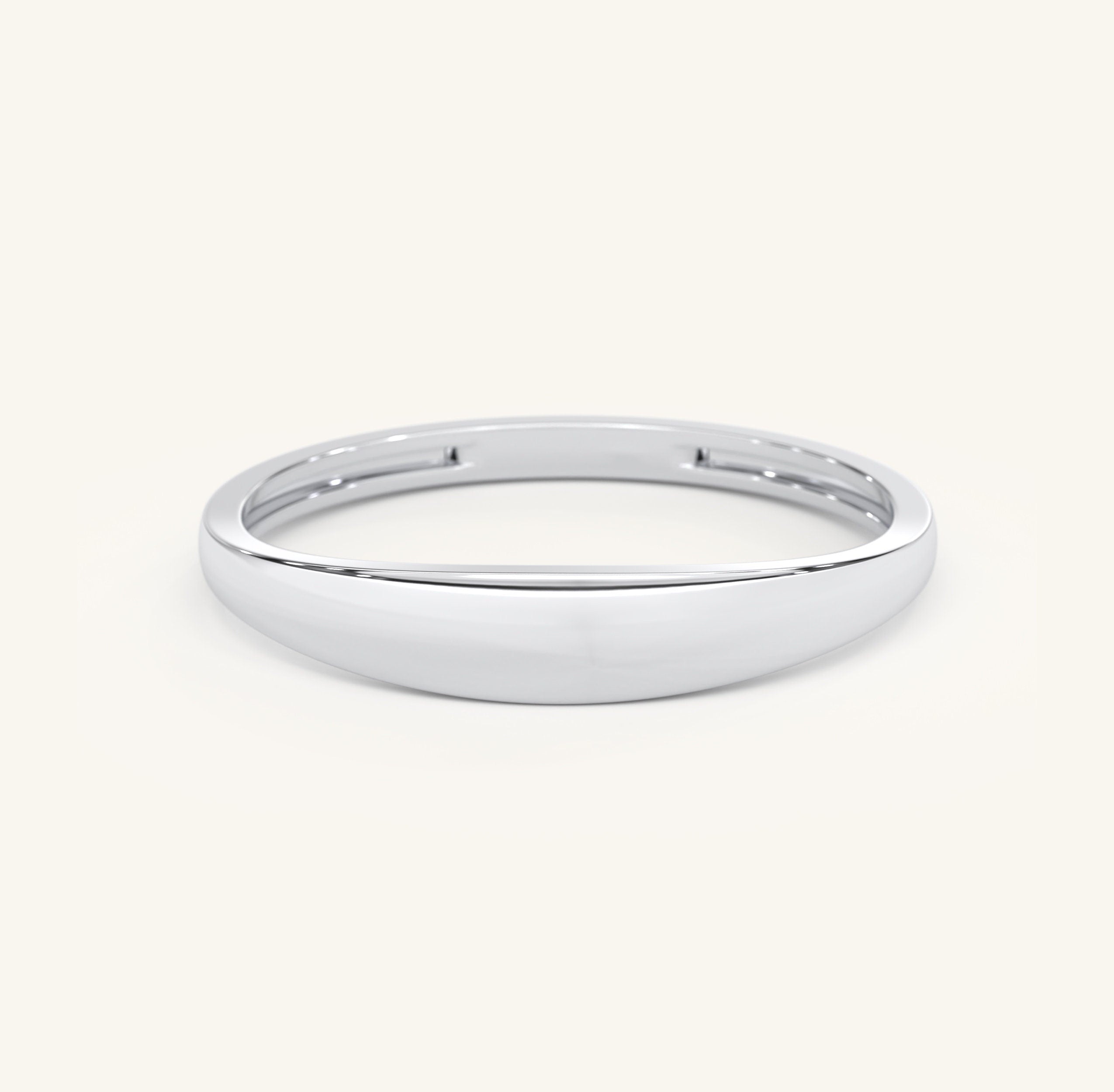 Engraved Gold Ring Custom Thin Stackable Band