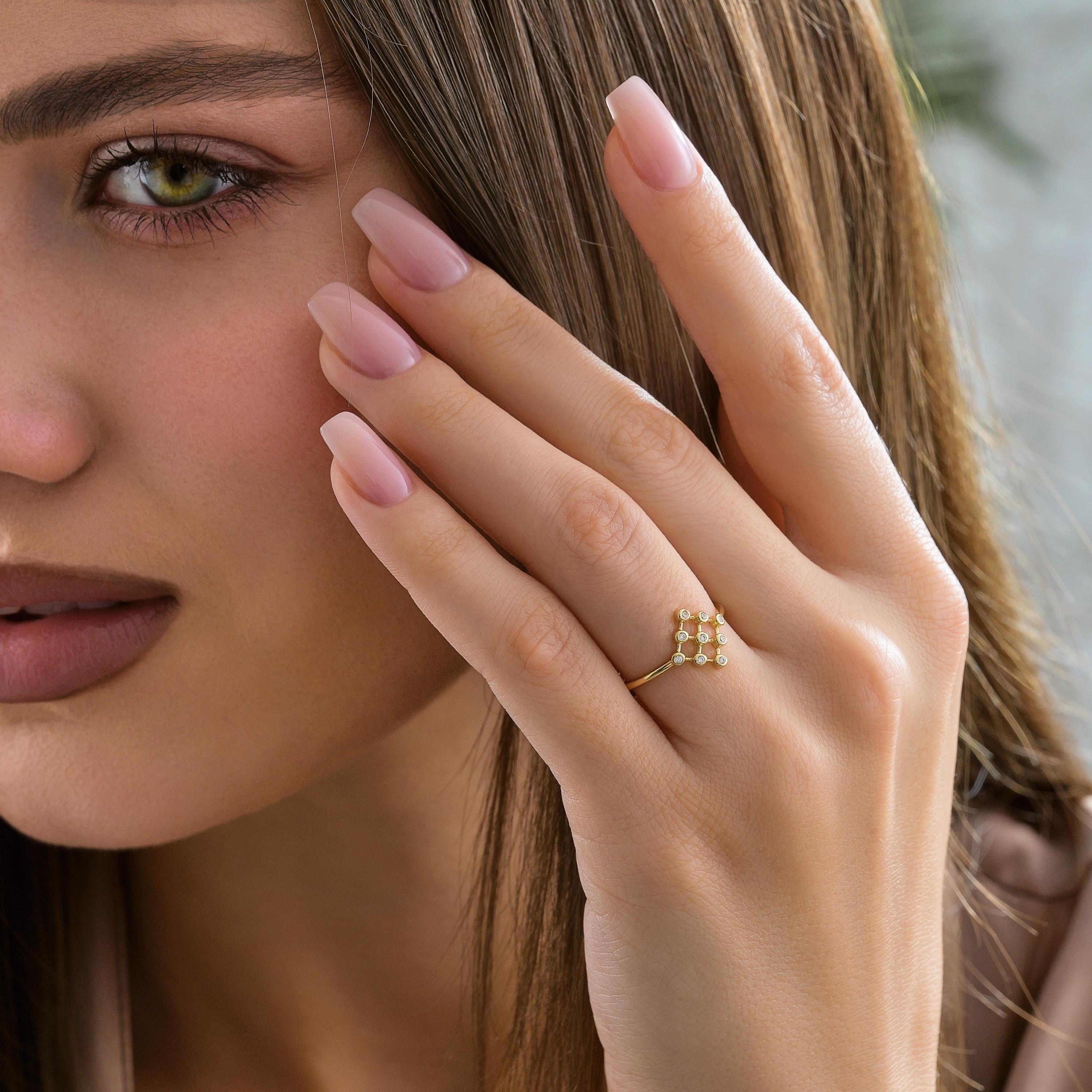 Minimalist Gold Ring Solid Gold Stacking Band