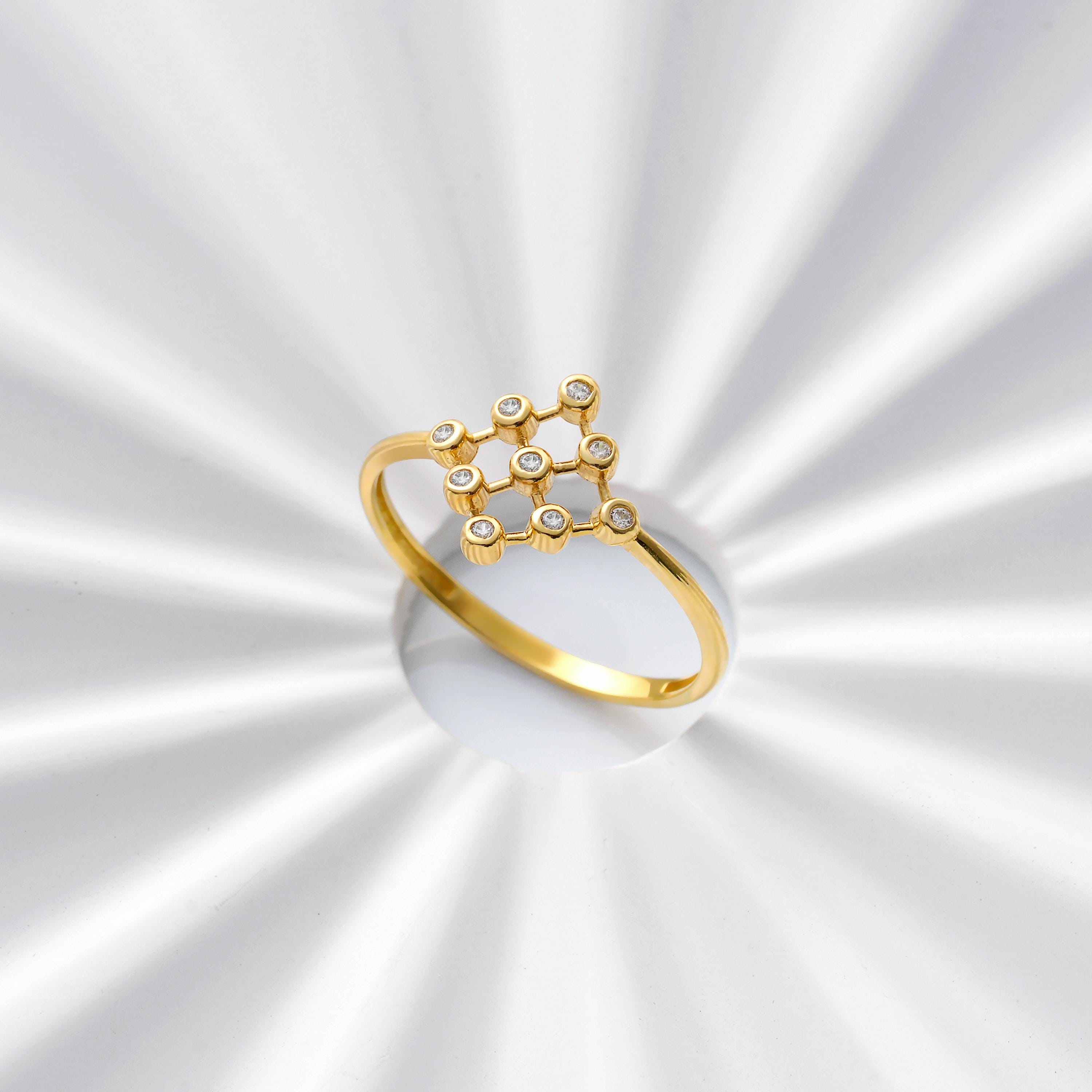 Minimalist Gold Ring Solid Gold Stacking Band