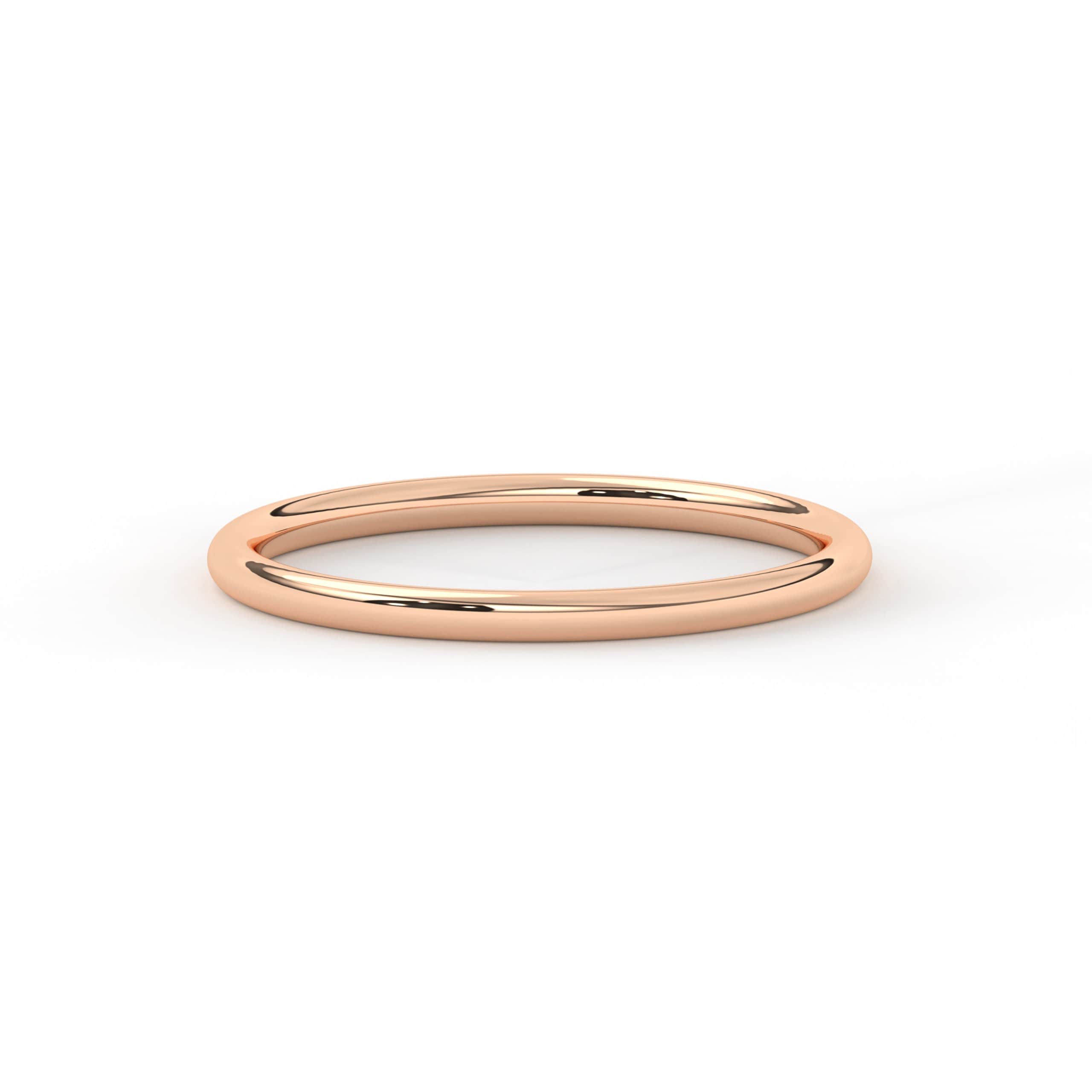 14k Gold Wedding Band Handmade Solid Ring