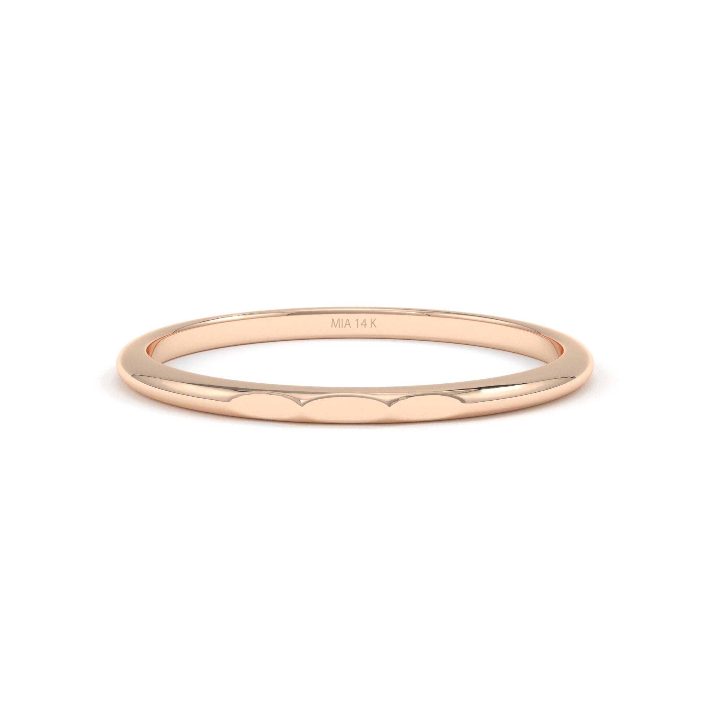rose gold spacer ring