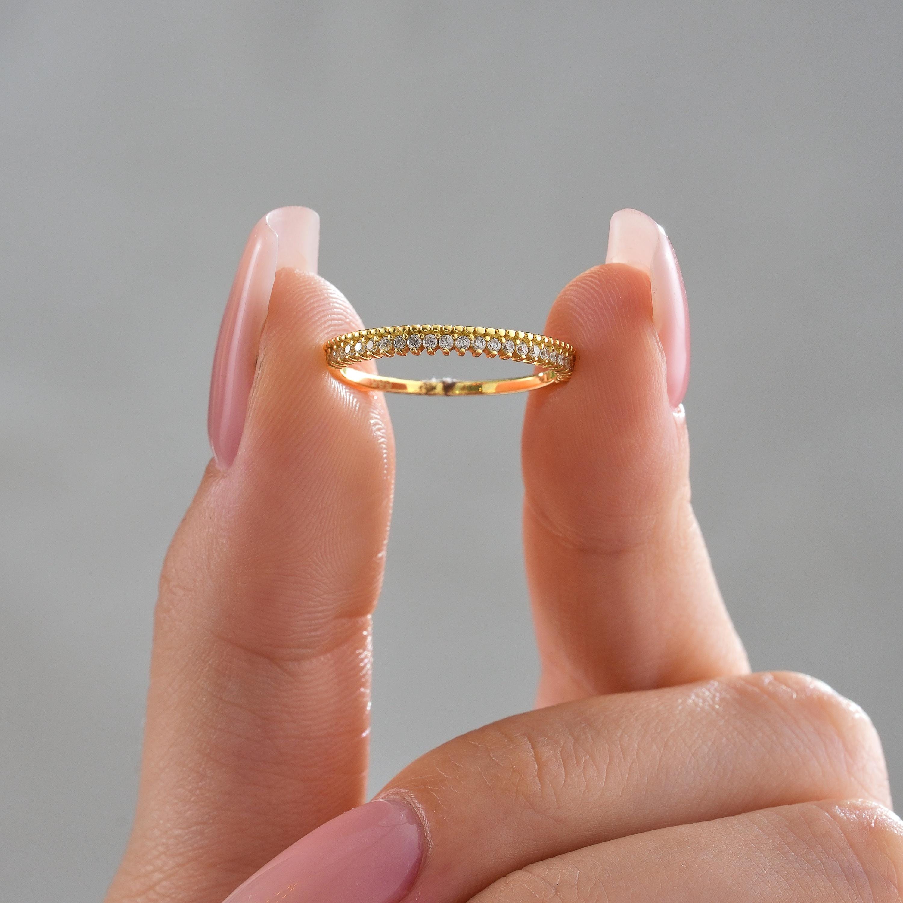 Half Eternity Gold Ring