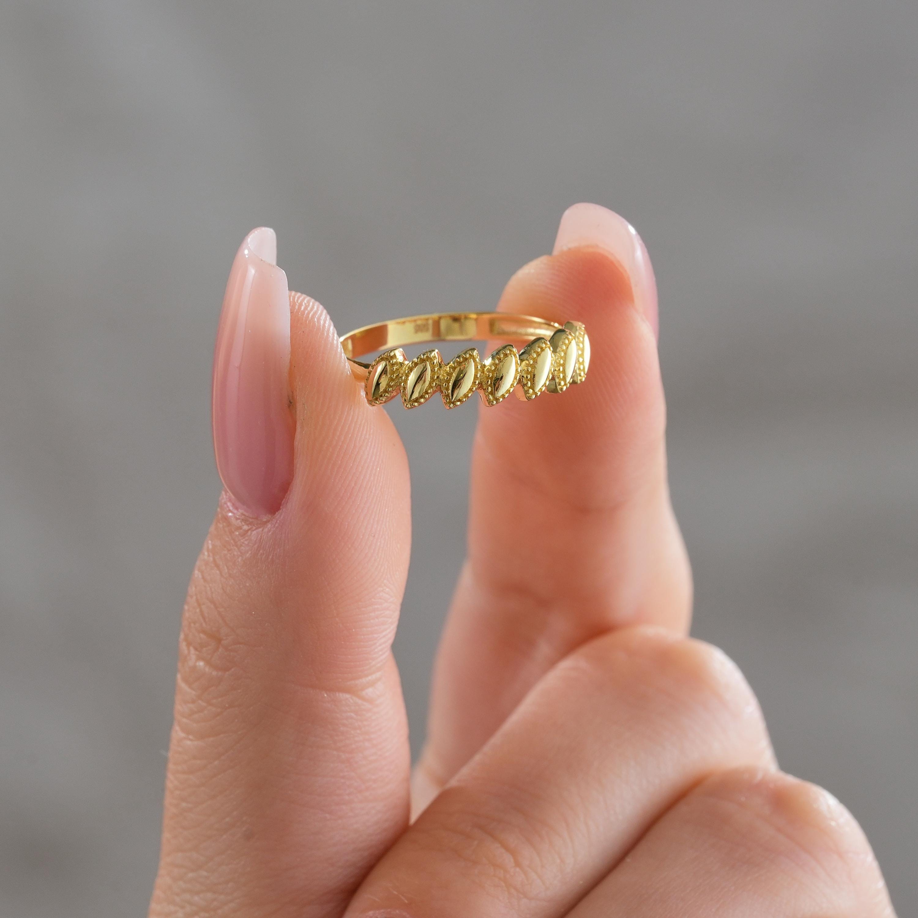 Marquise Gold Ring