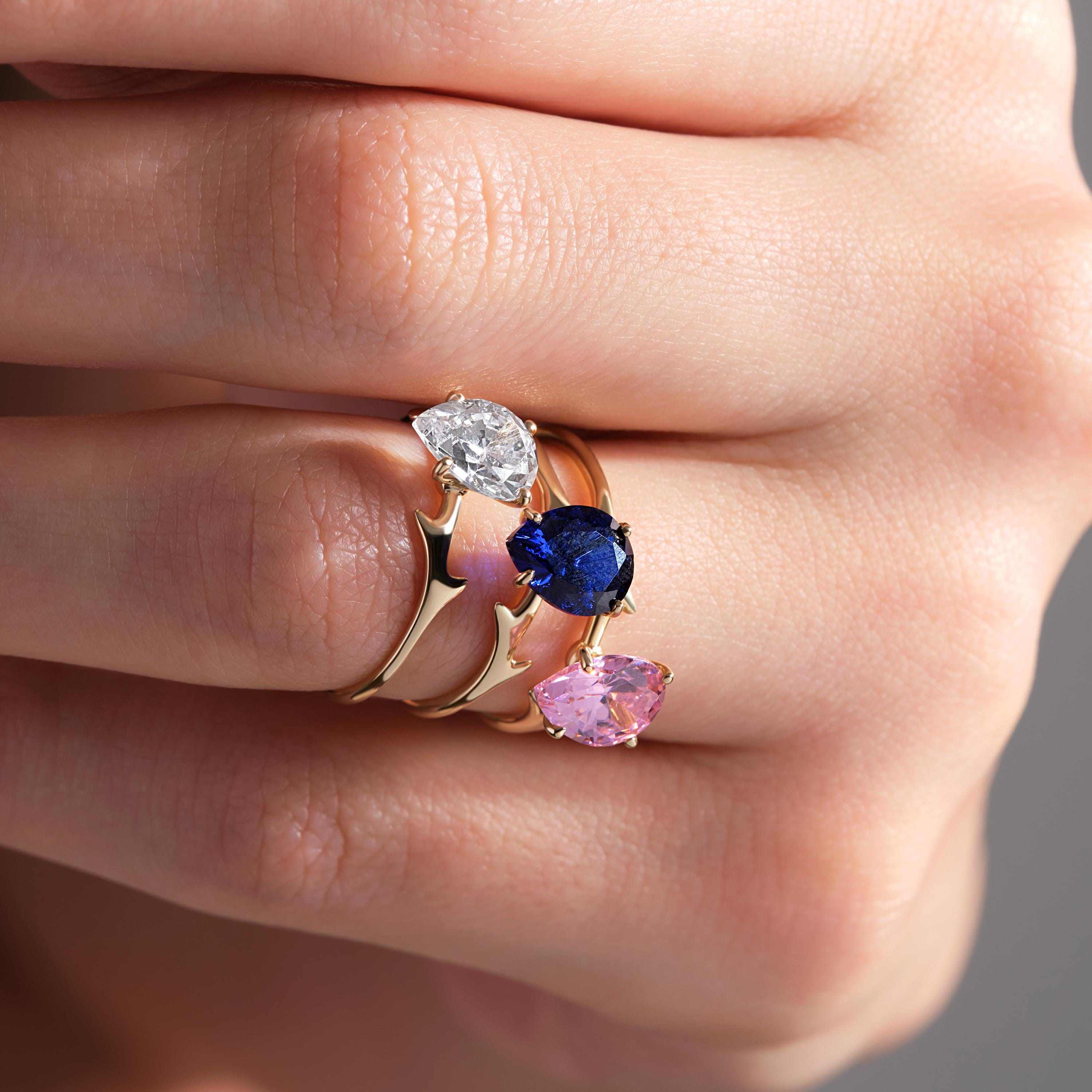 Pear Cut Diamond Ring