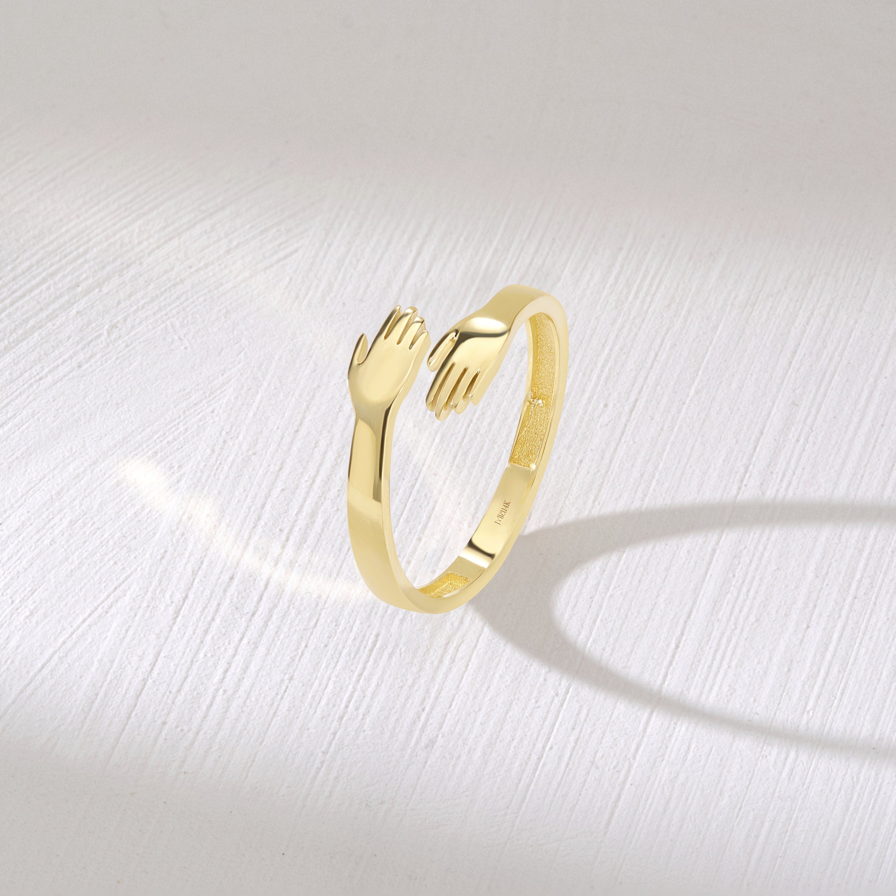 Solid Gold Hug Ring