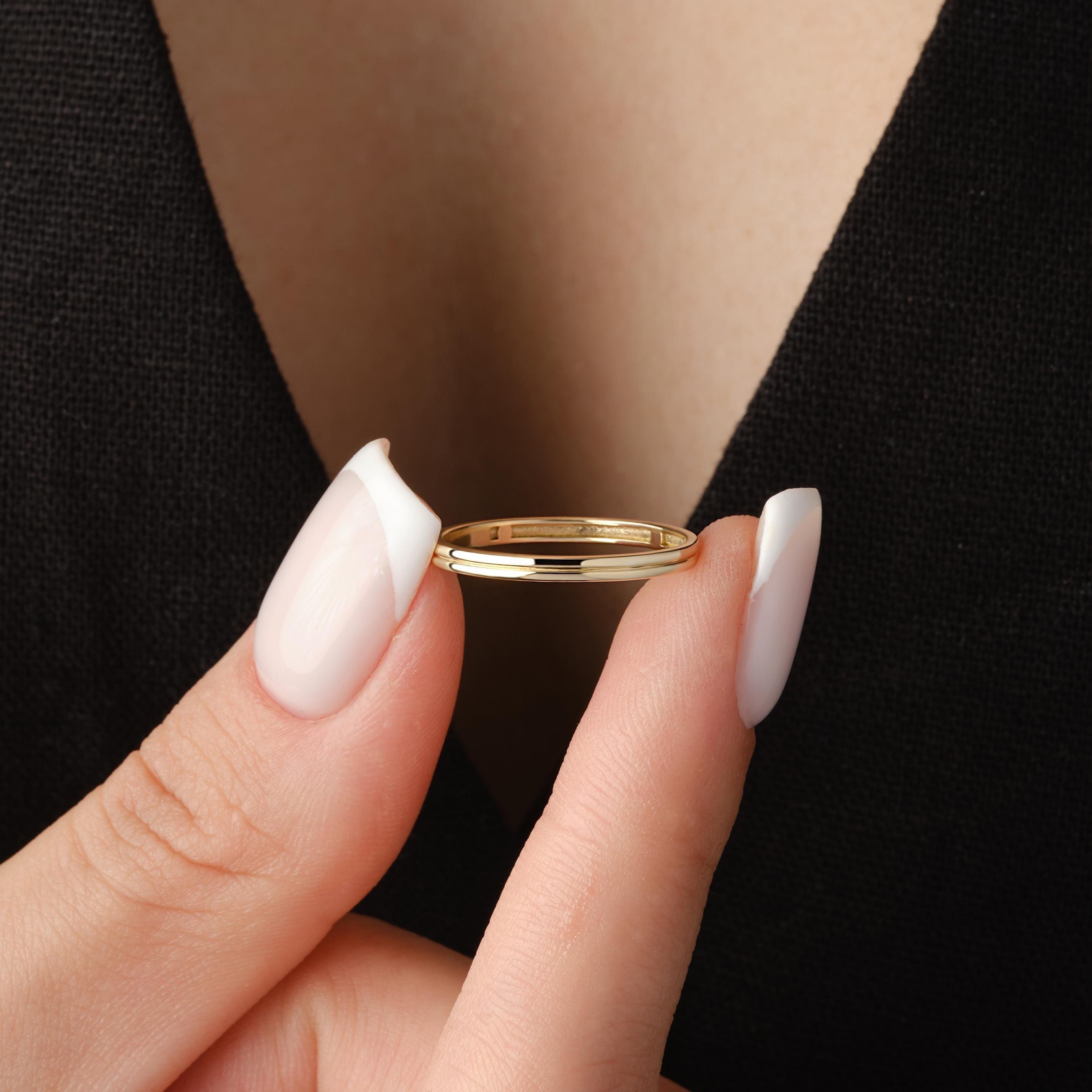 Minimalist Double Band Gold Ring