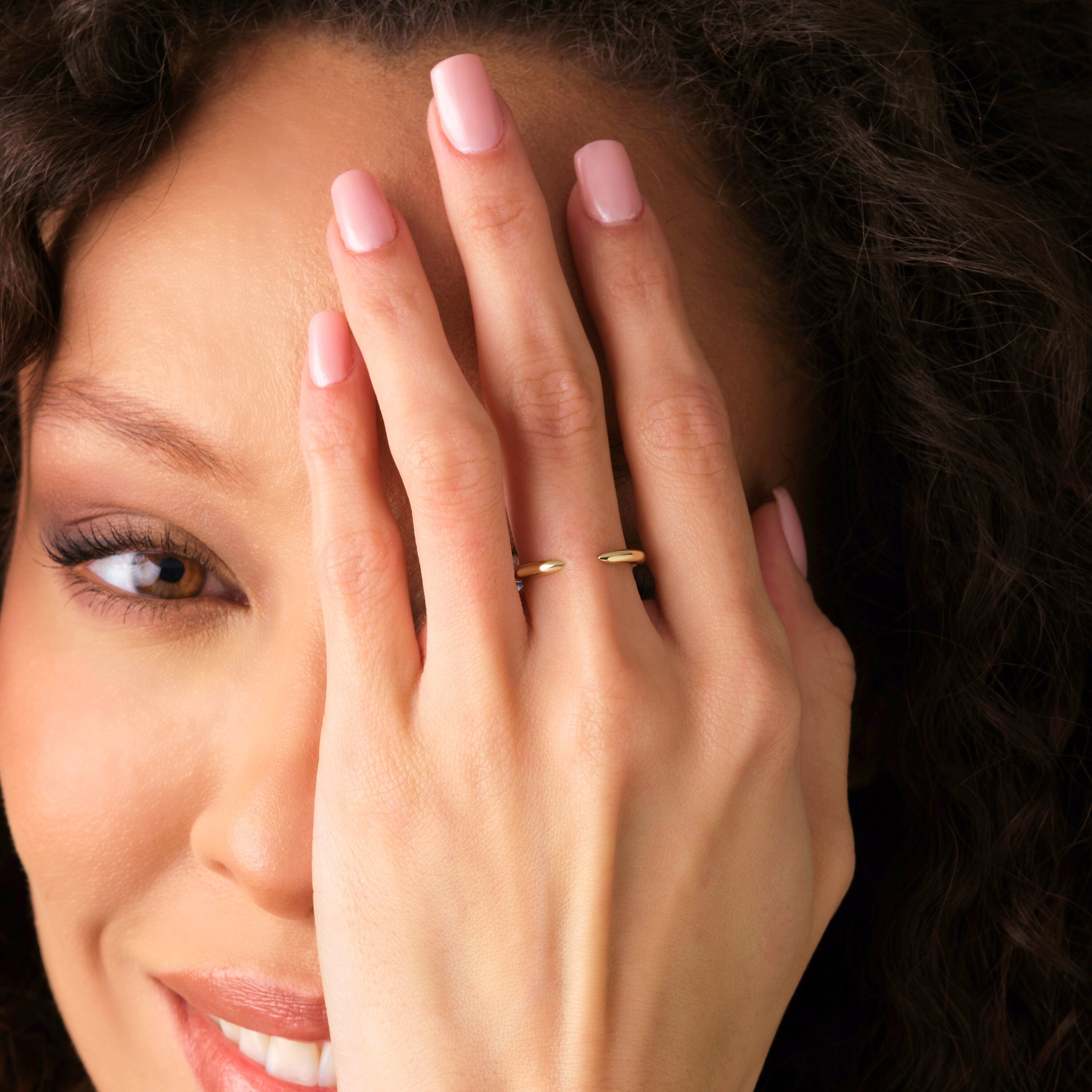 Solid Gold Open Claw Ring