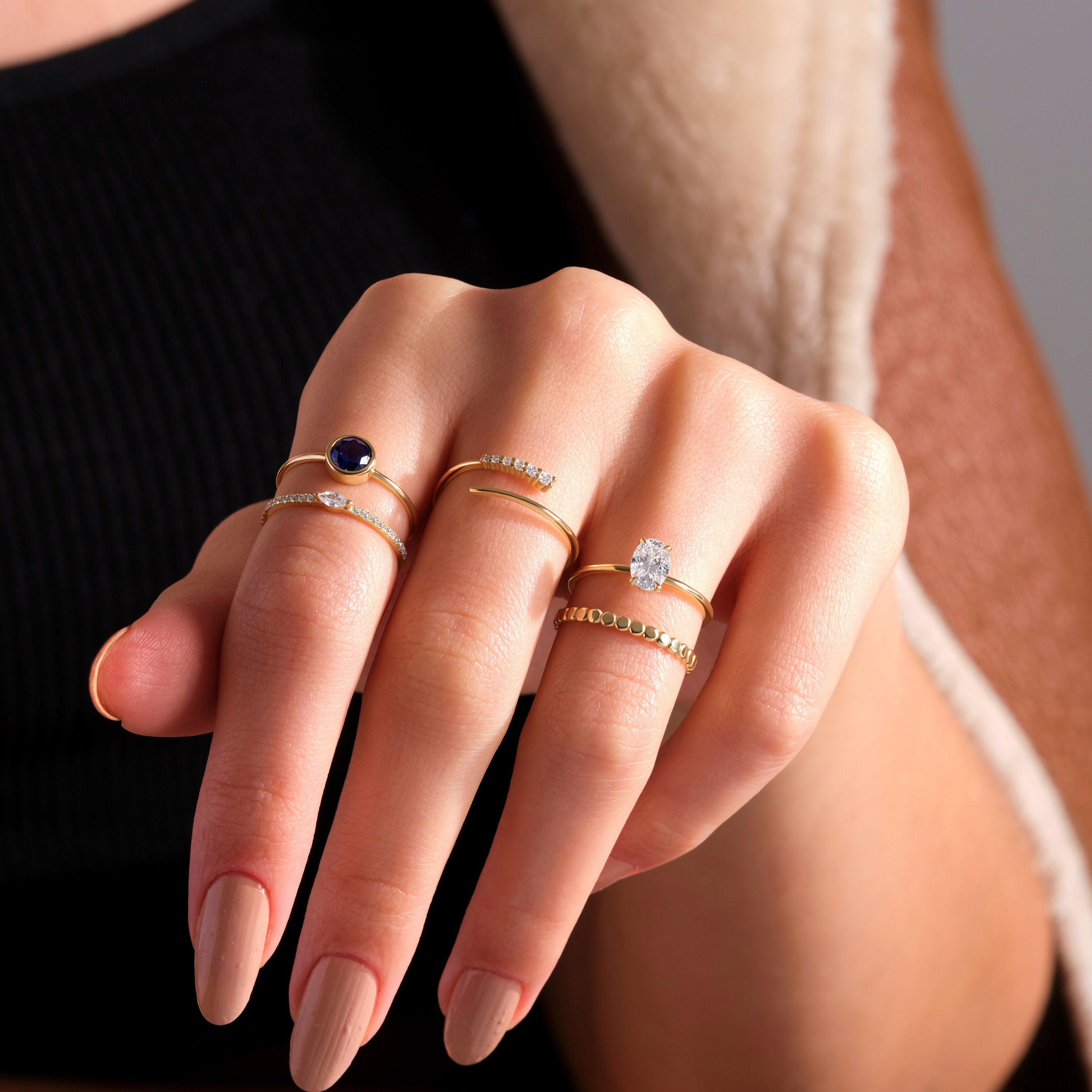 Gold Spiral Open Ring