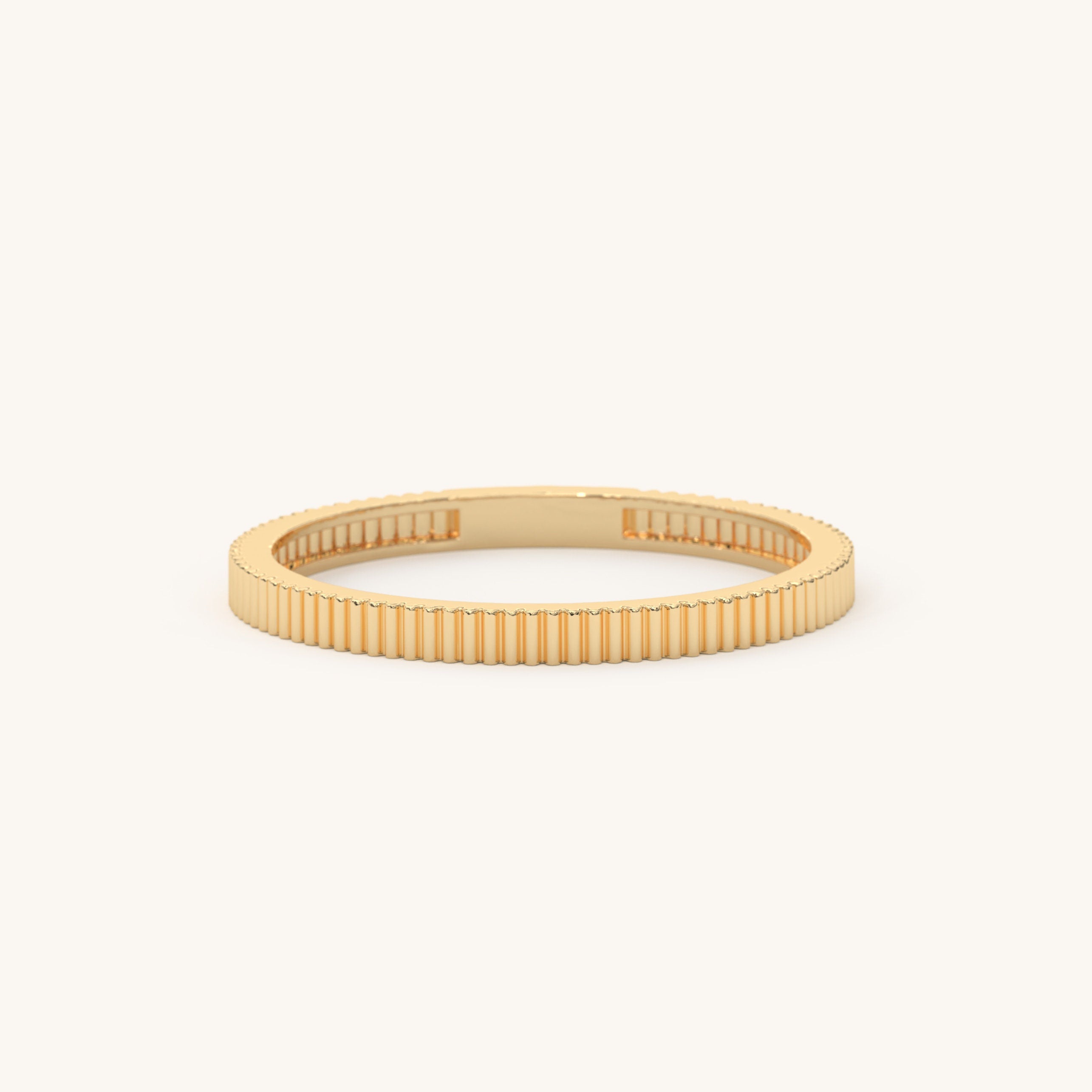 Solid Gold Wedding Band Minimalist Solid Ring