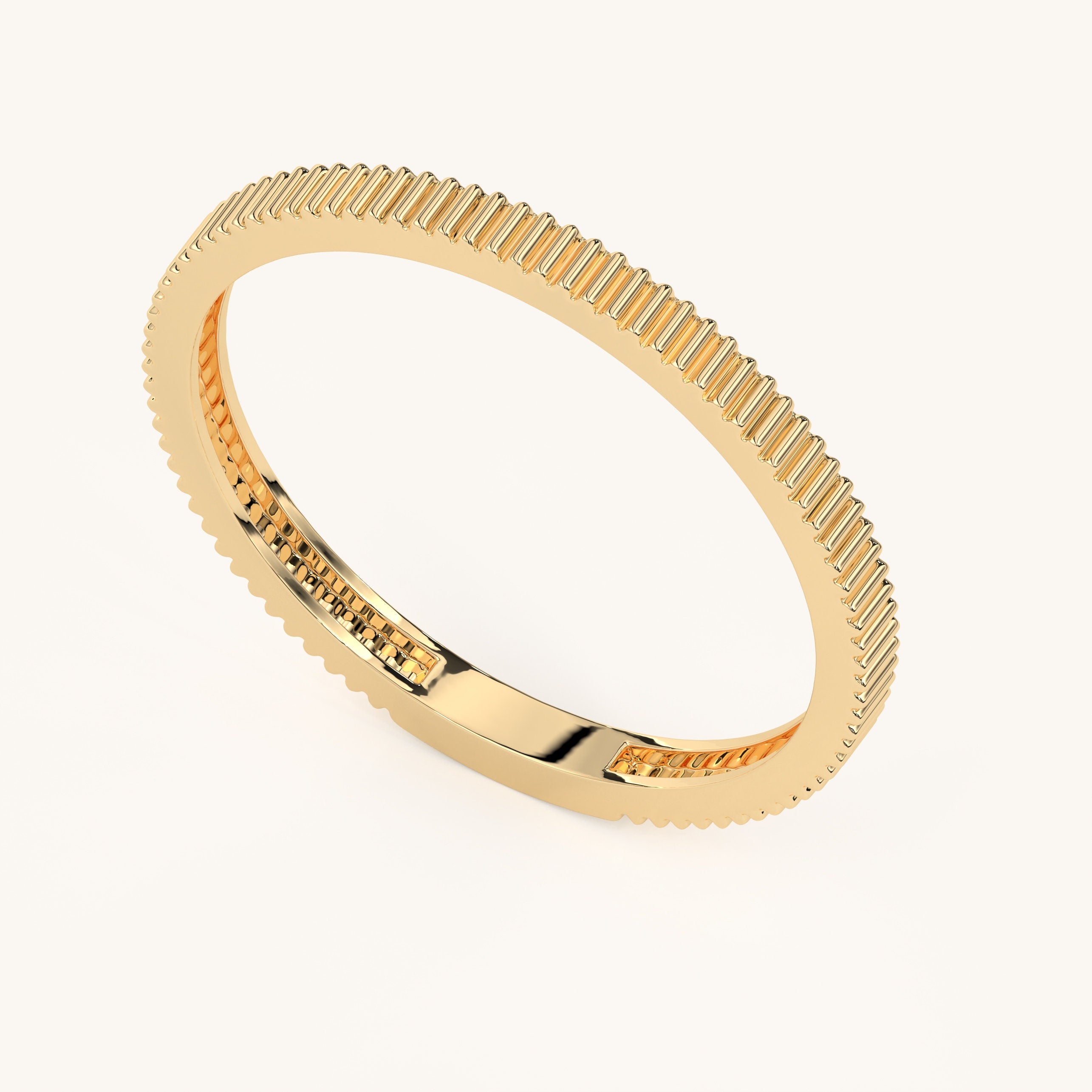 Solid Gold Wedding Band Minimalist Solid Ring
