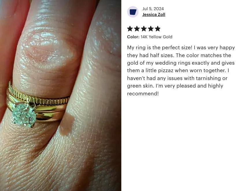 Solid Gold Wedding Band Dainty Fluted Ring