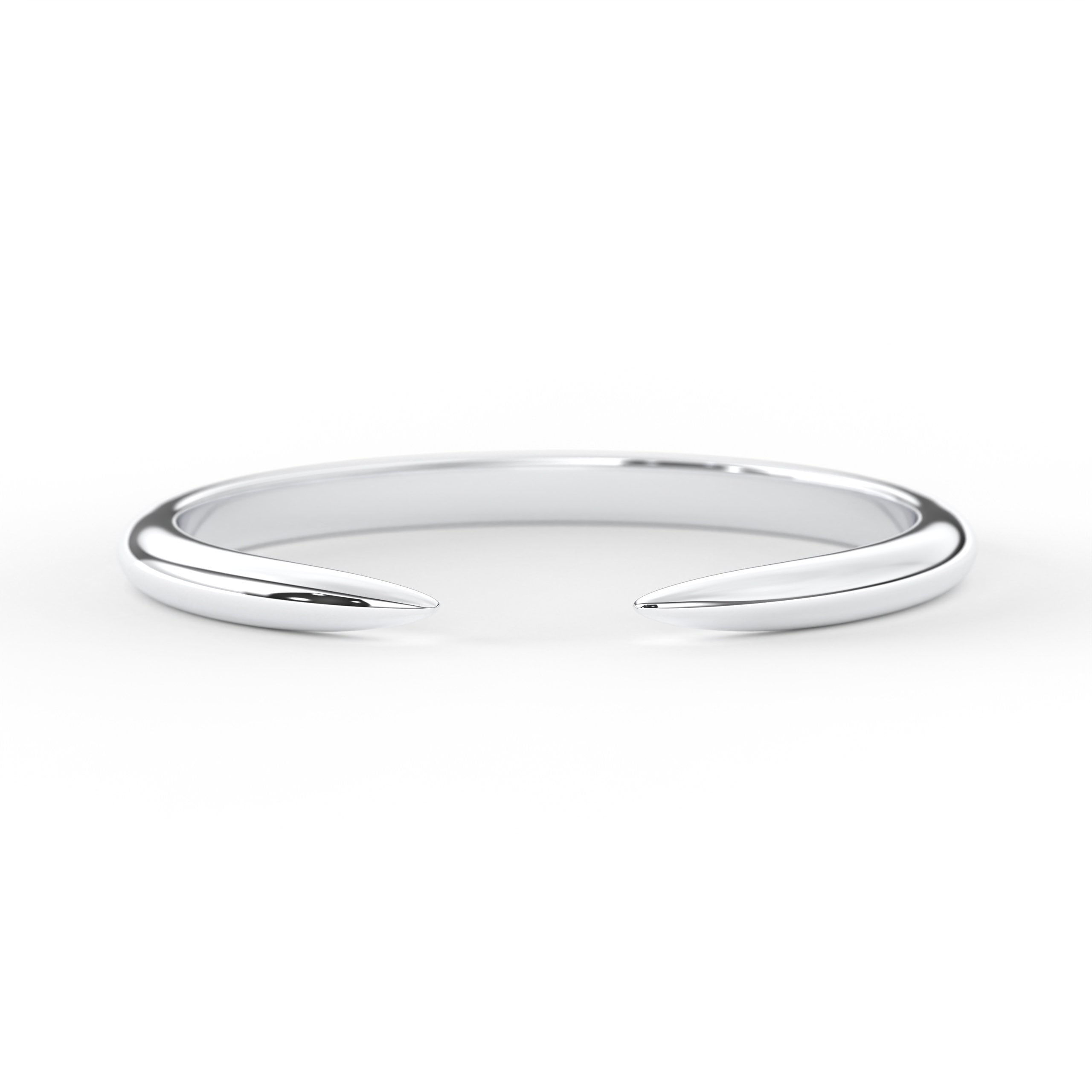 Minimalist Gold Ring Solid Gold Cuff Band