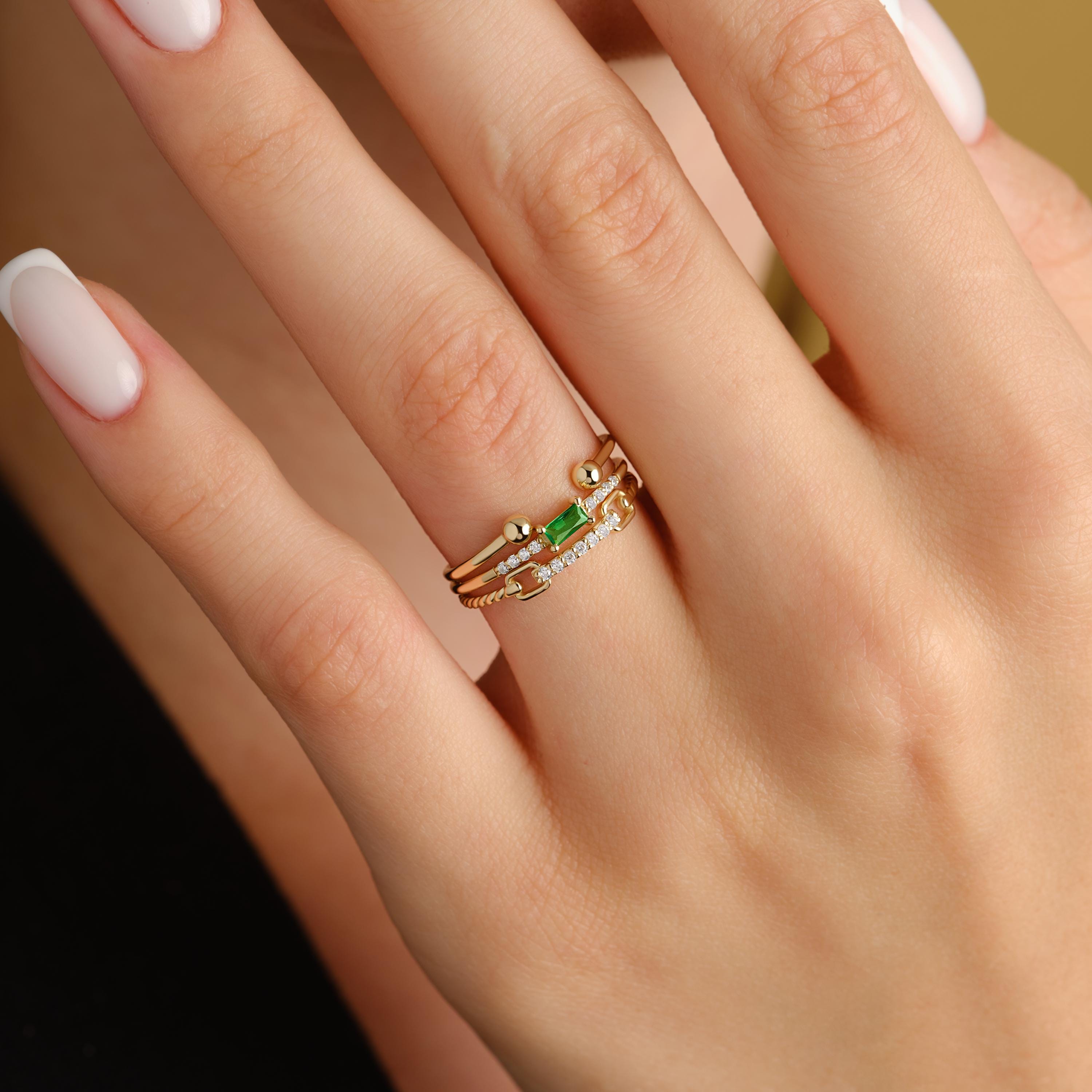 Adjustable Open Cuff Solid Gold Ring