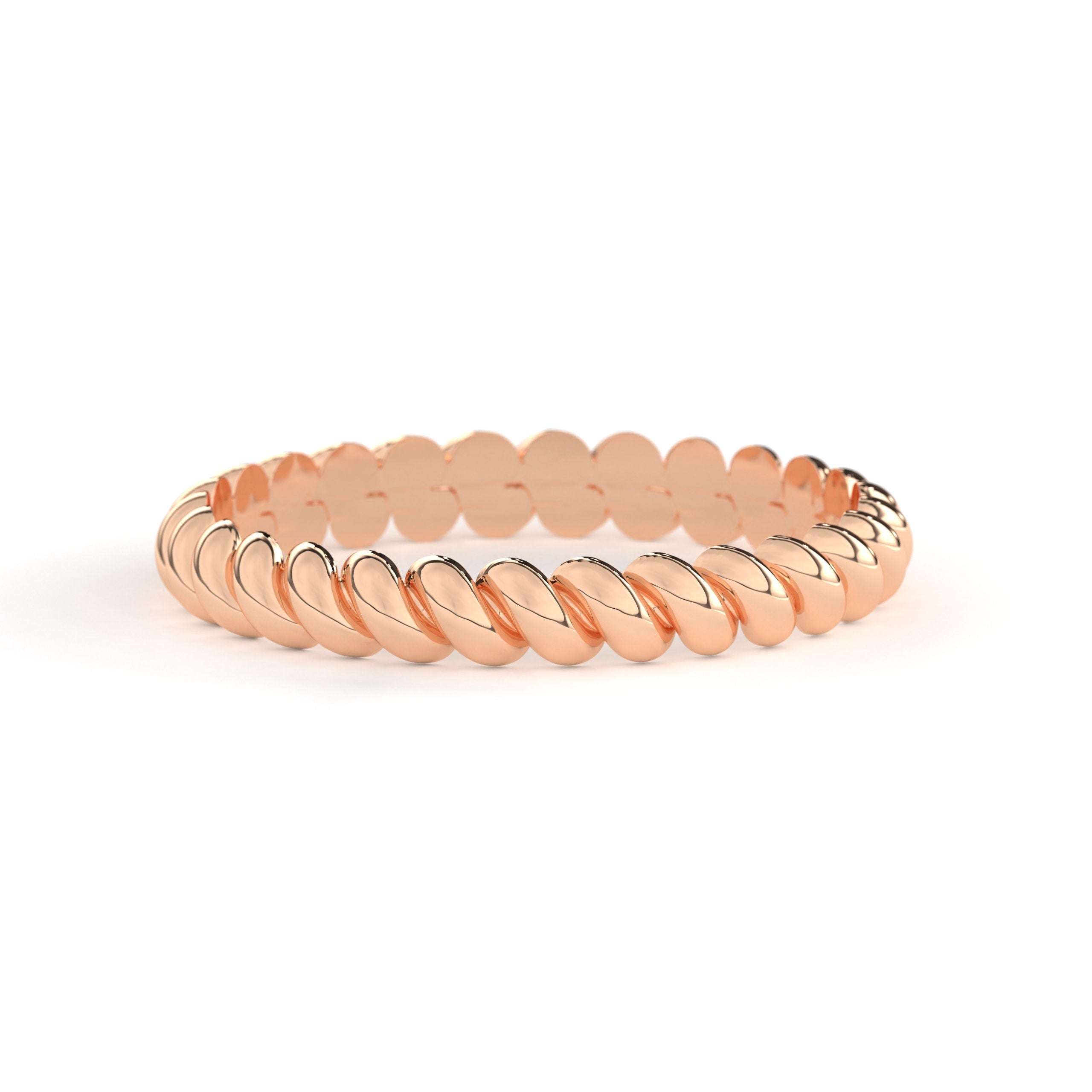 Solid Gold Braided Ring
