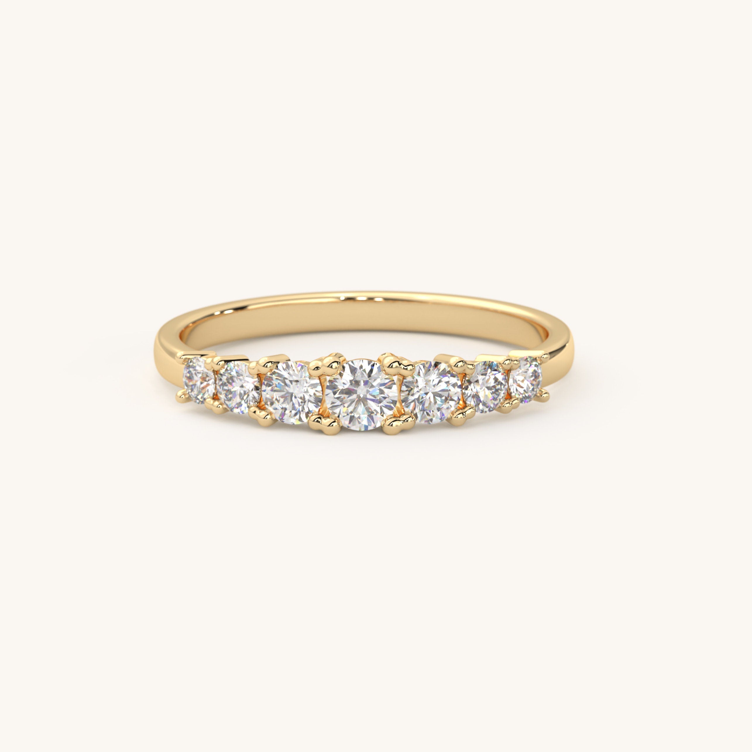 Solid Gold 7 Stone Engagement