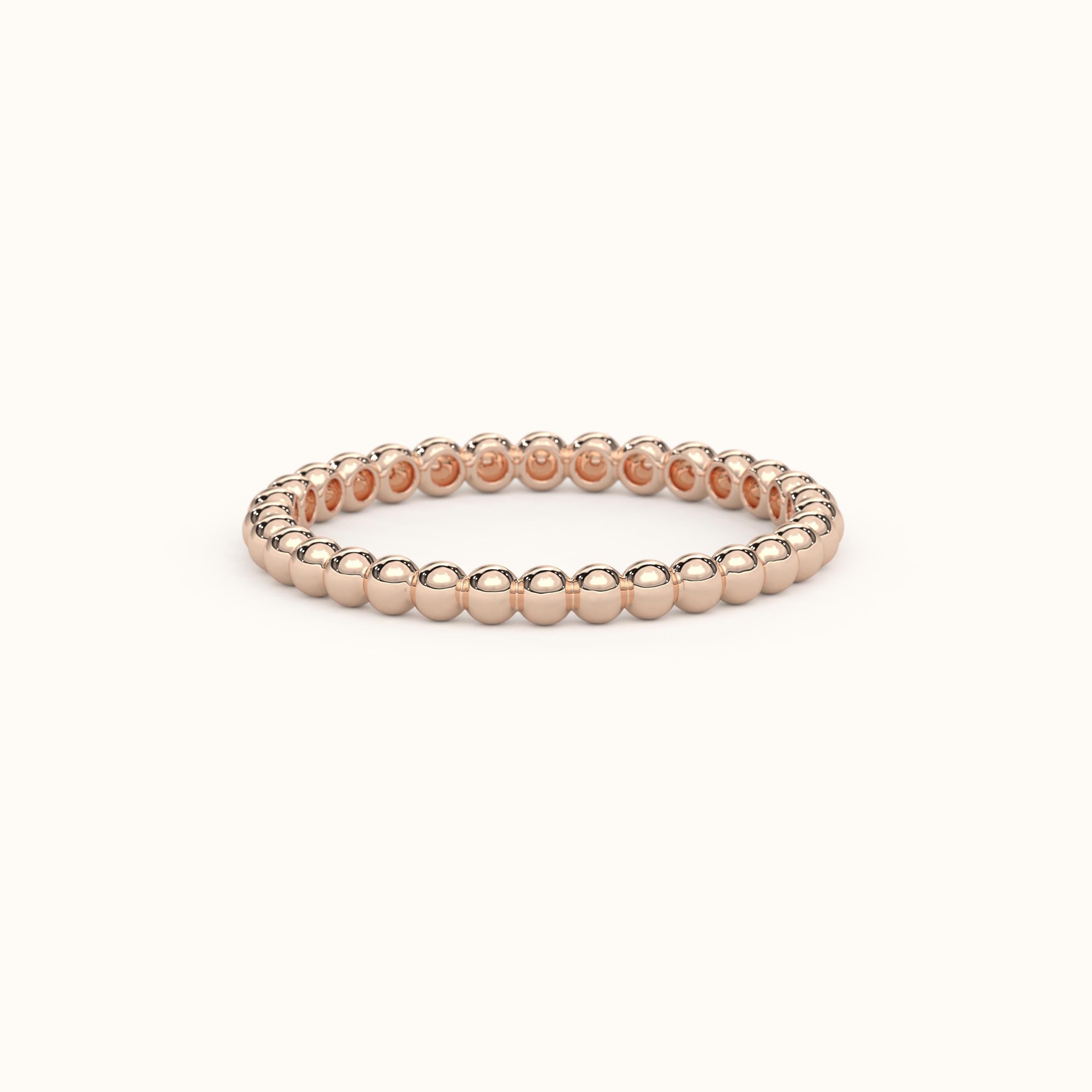 Solid Gold Stackable Wedding Ring