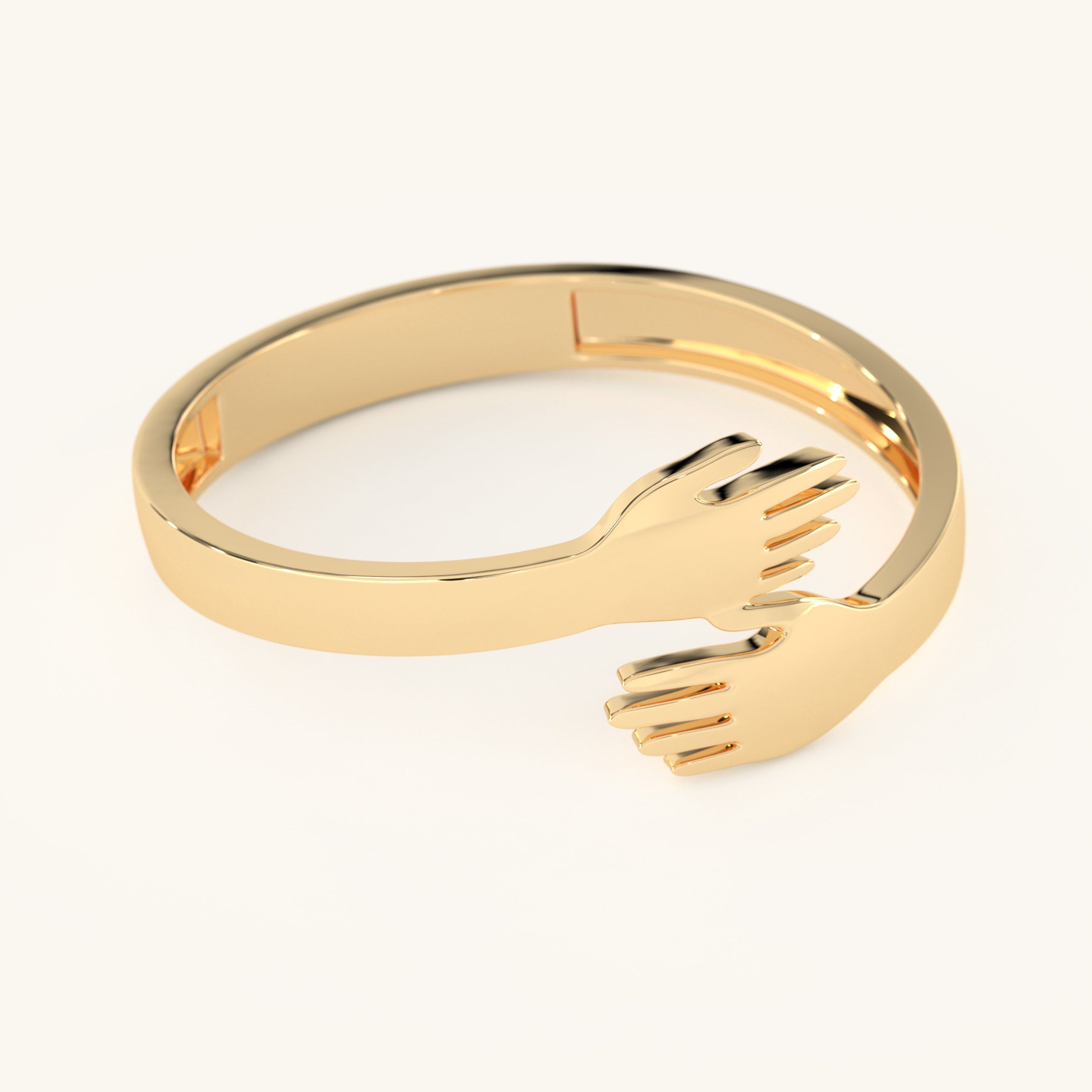 Solid Gold Hug Ring