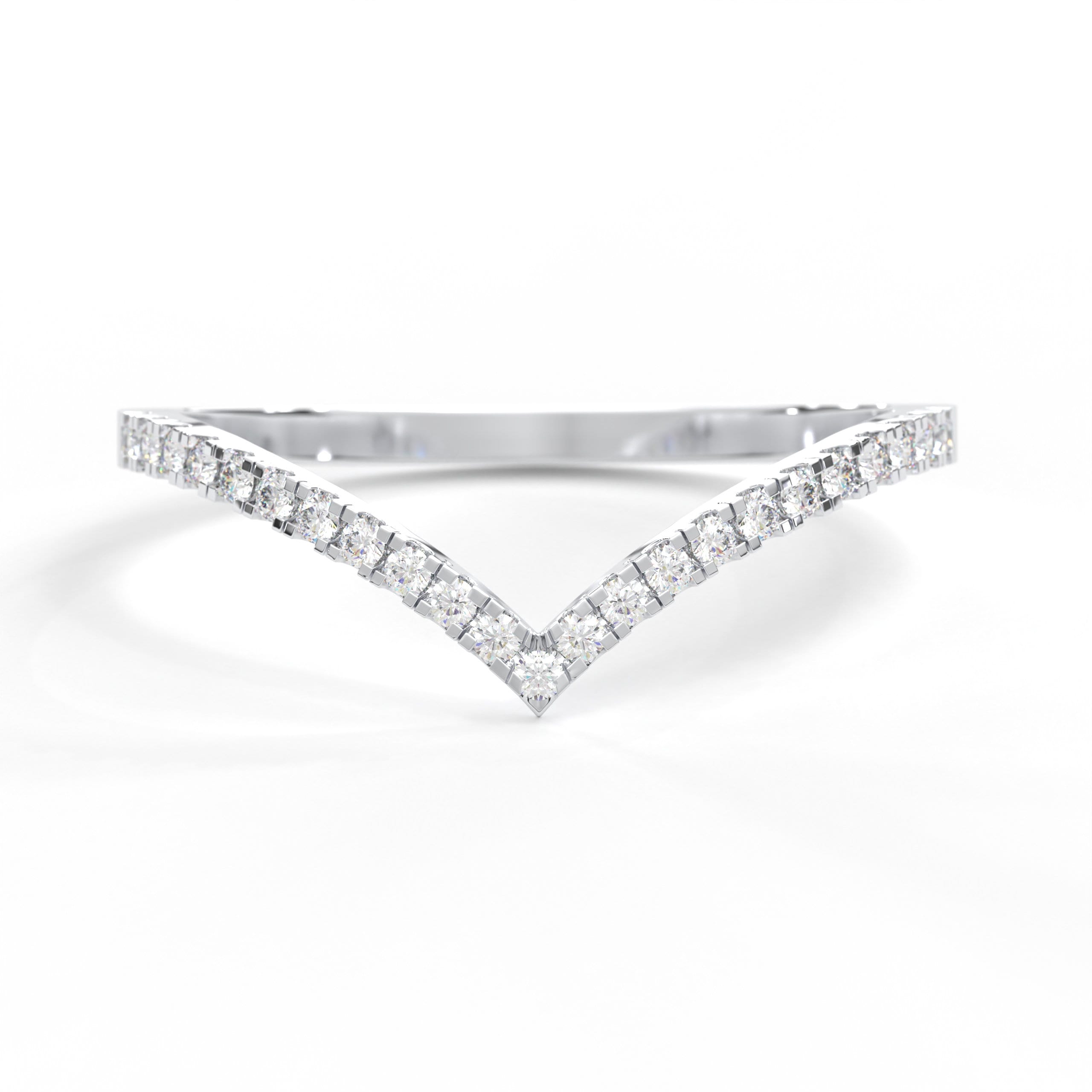 Solid Gold Chevron Ring