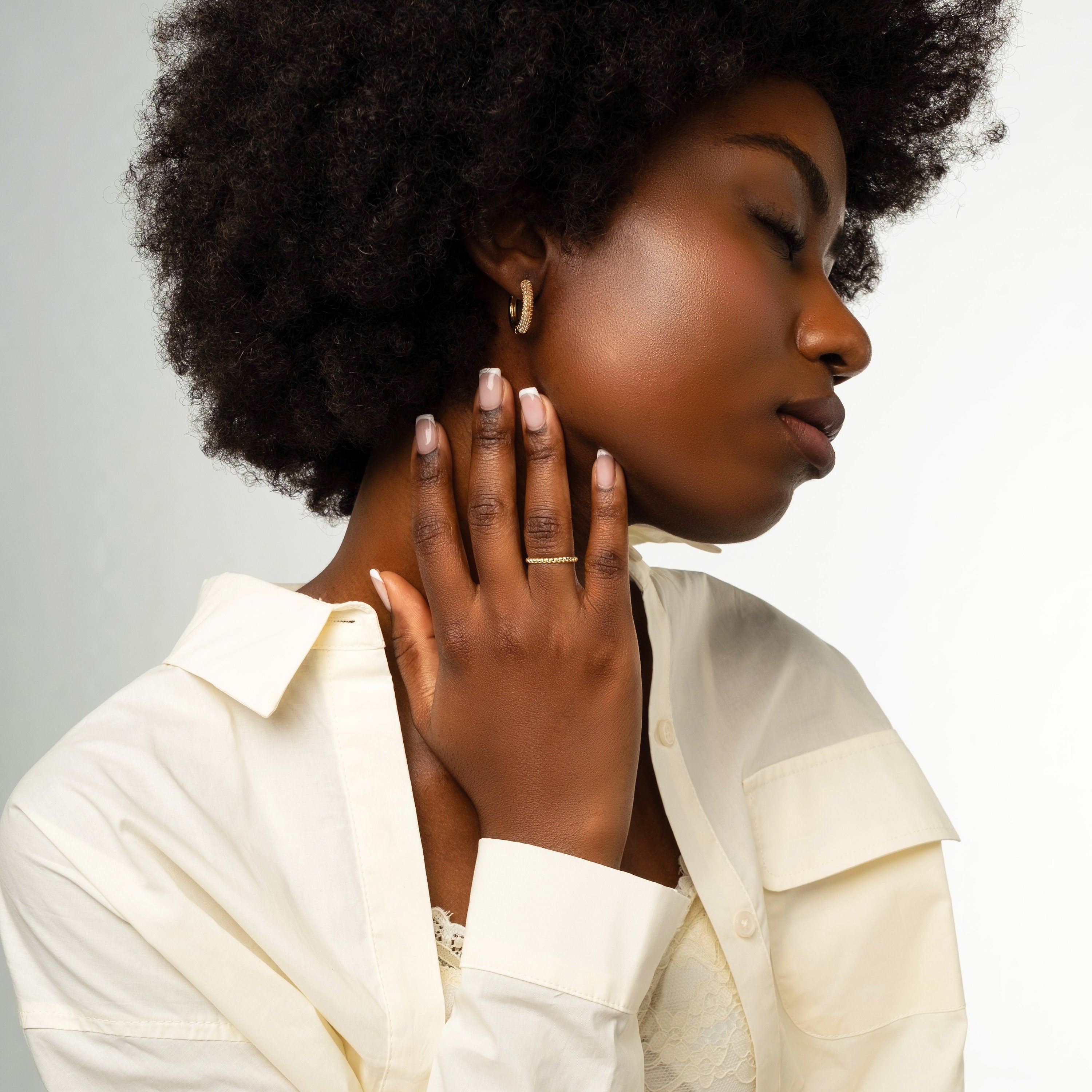 Solid Gold Braided Ring
