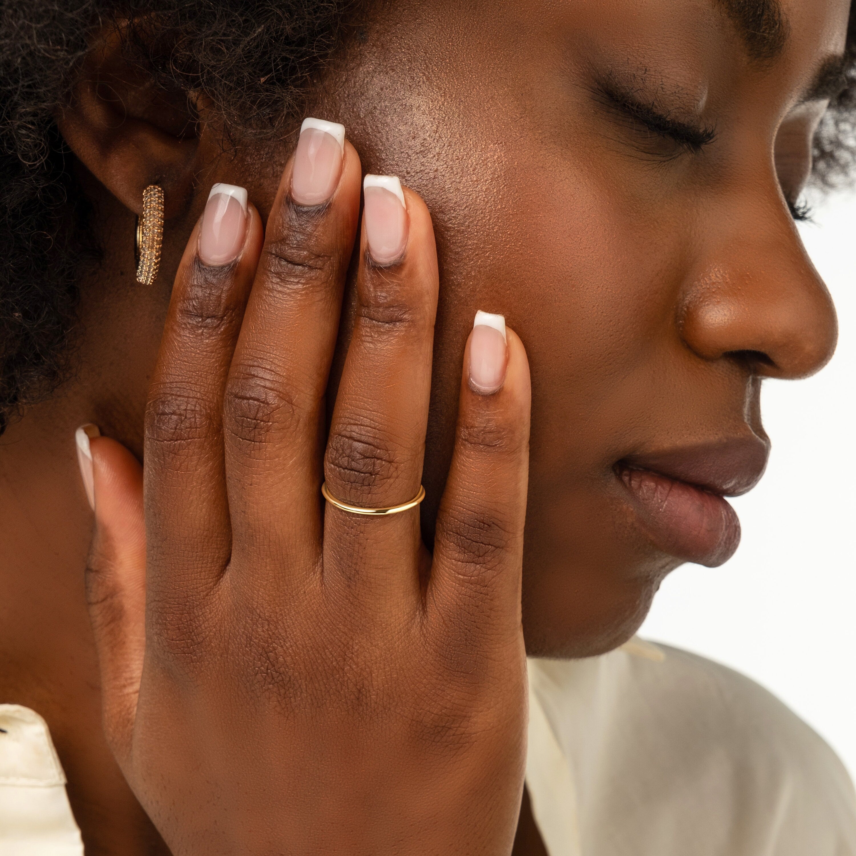 14k Gold Wedding Band Handmade Solid Ring