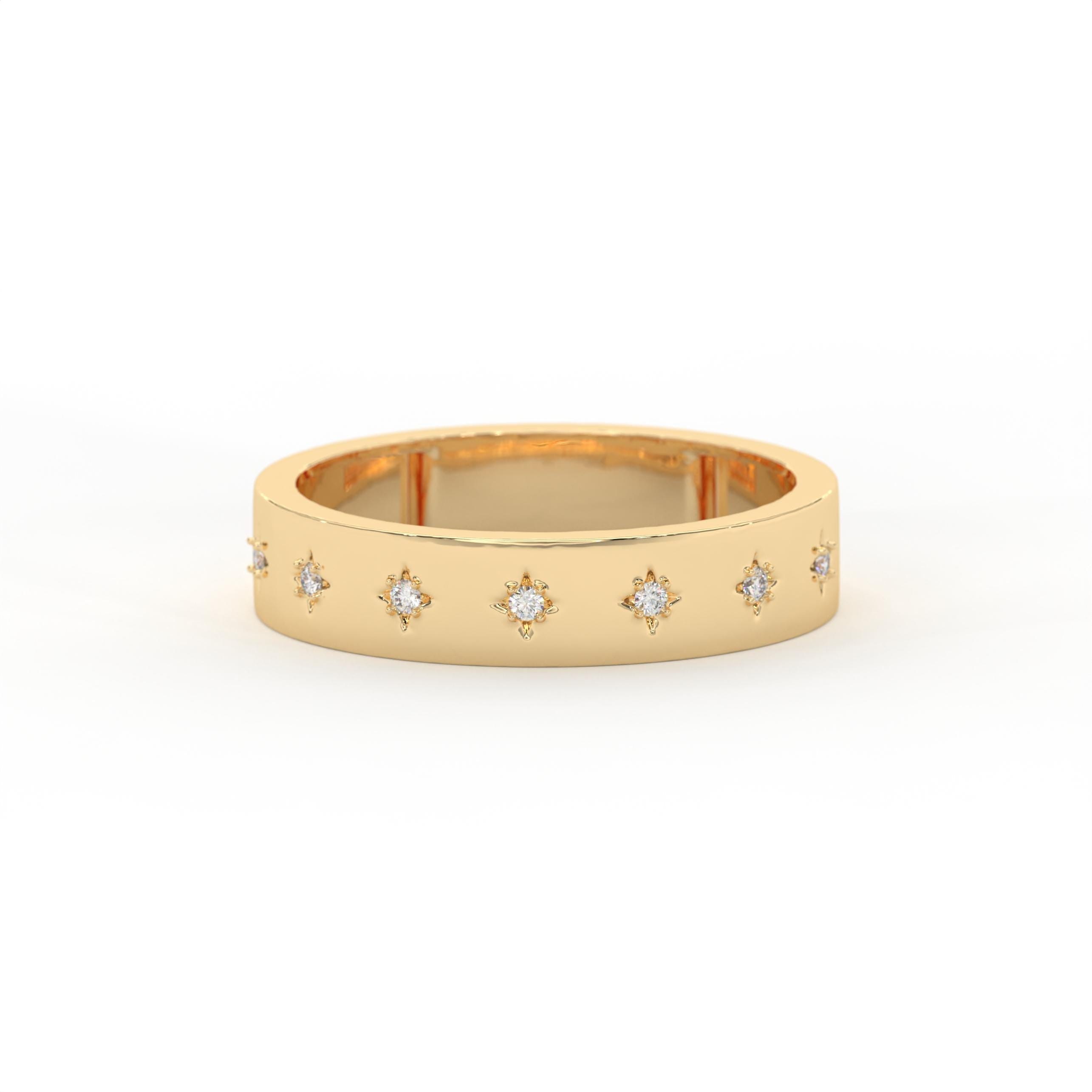 Star Set Diamond Ring