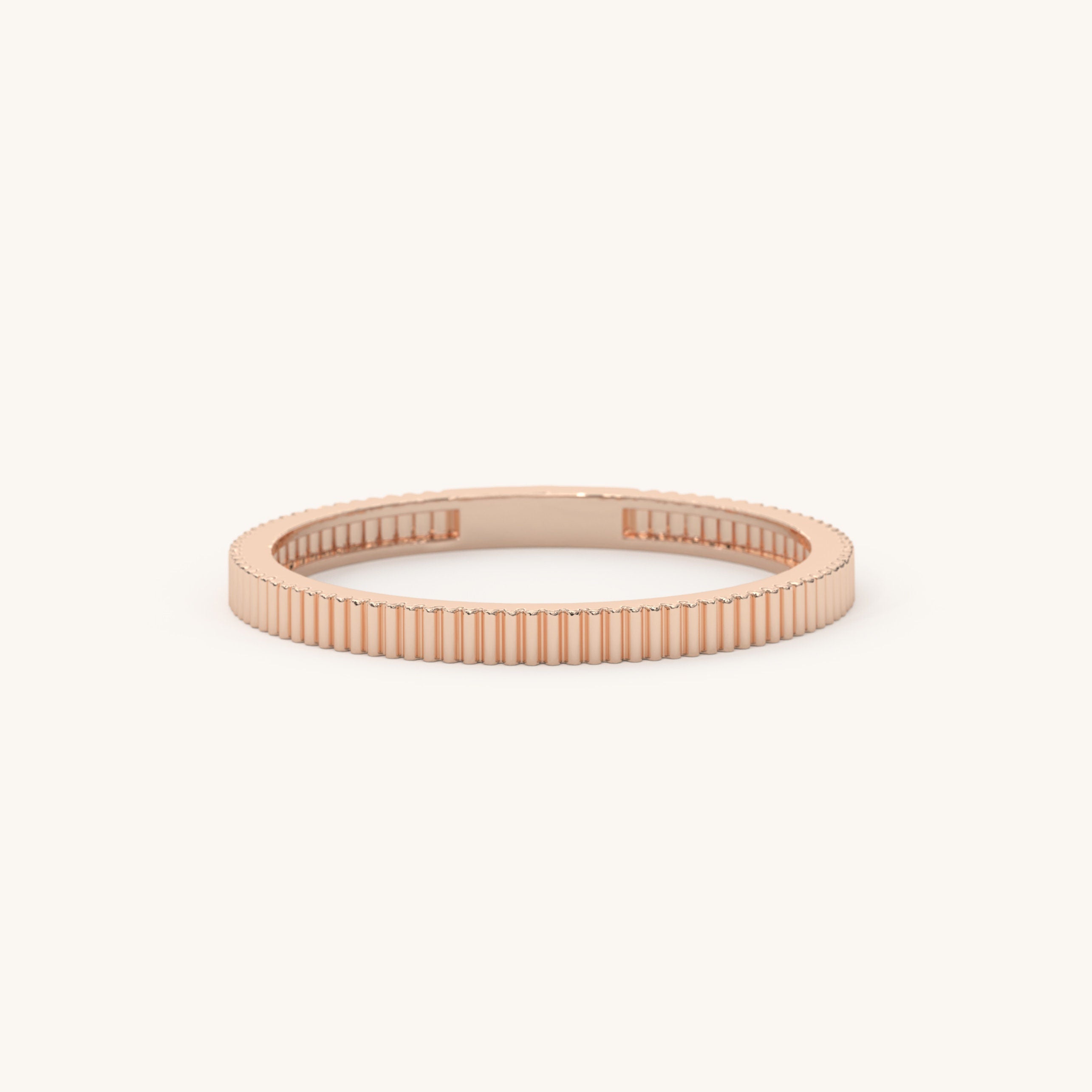 Solid Gold Wedding Band Minimalist Solid Ring
