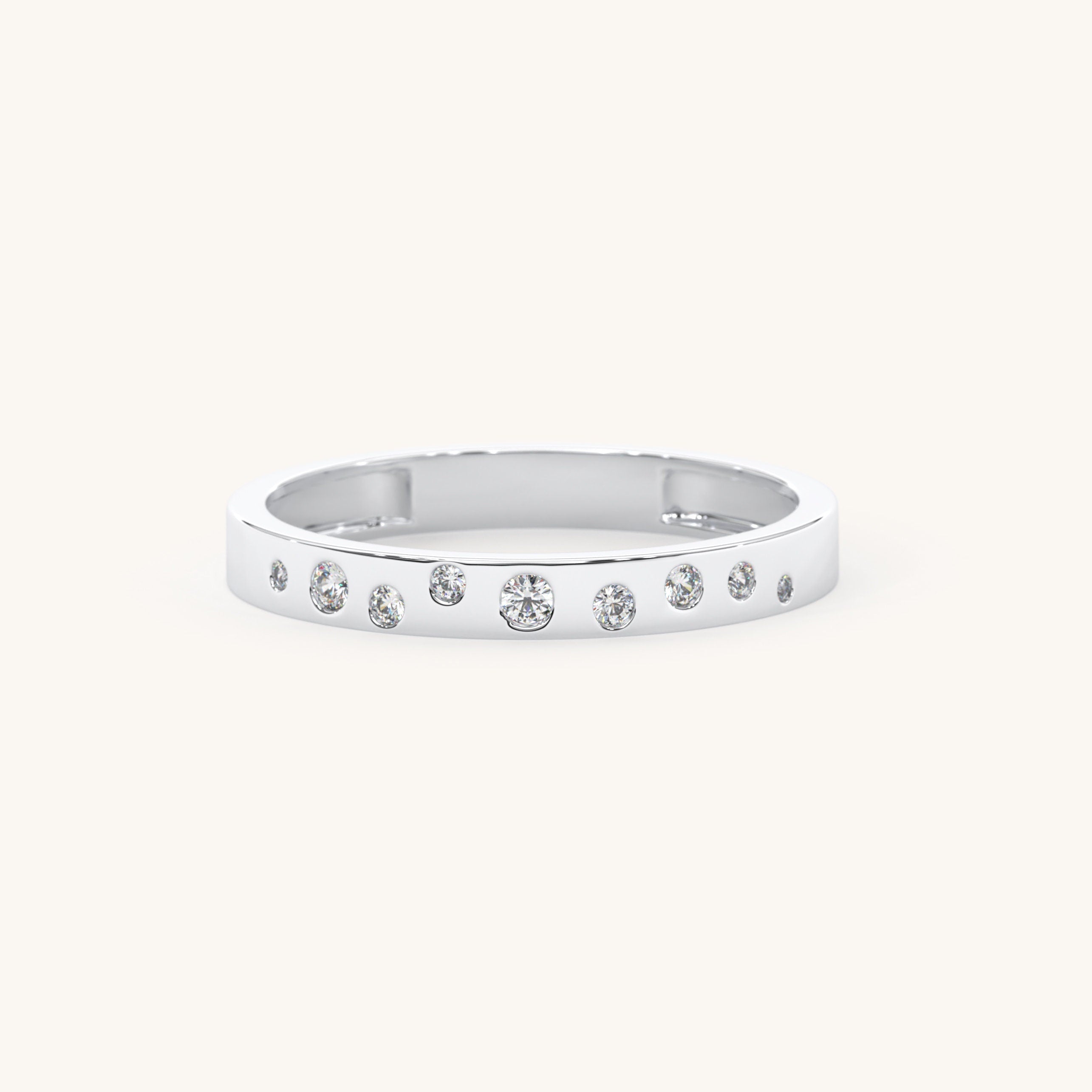 Diamond Petite Half Eternity Ring