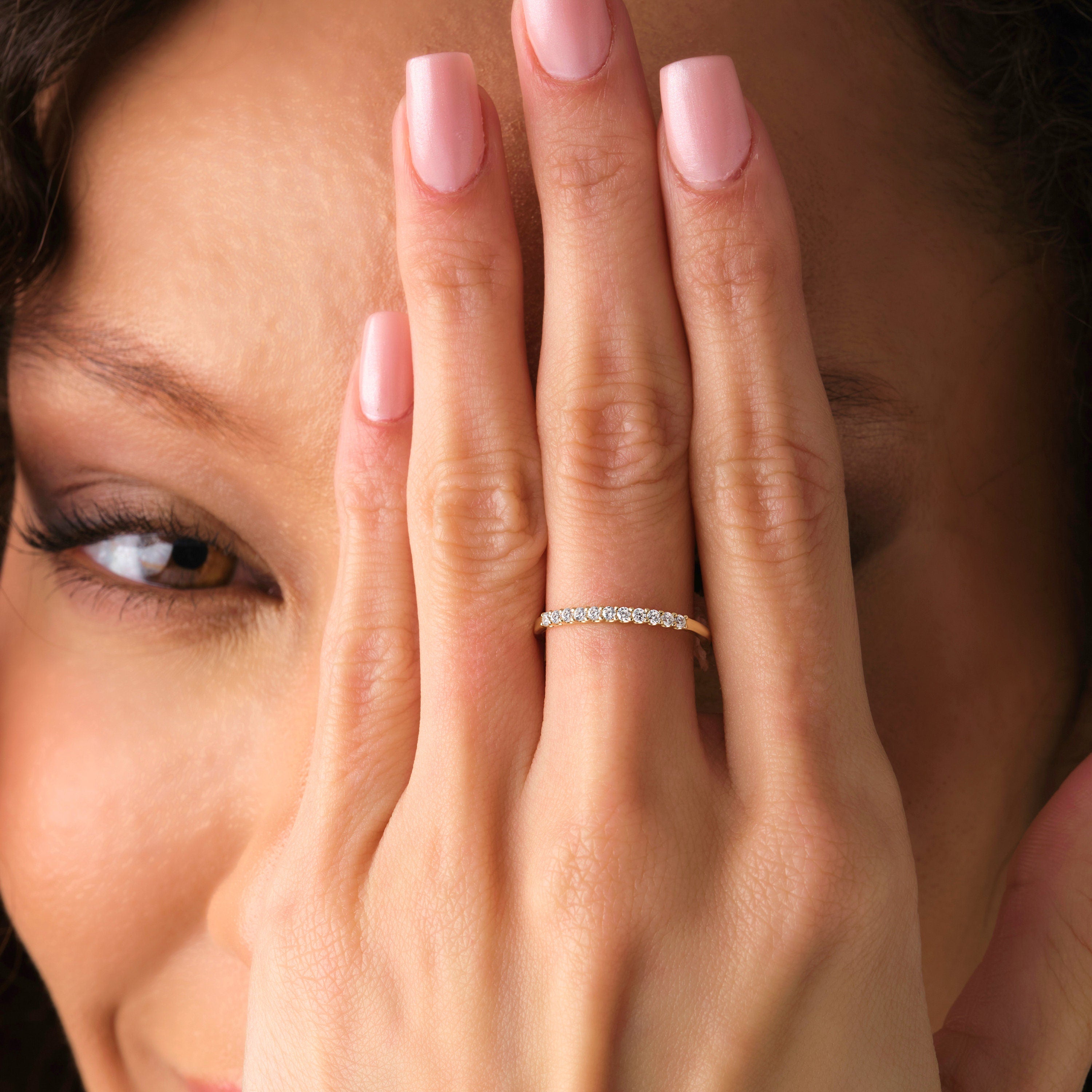Dainty Diamond Engagement Ring