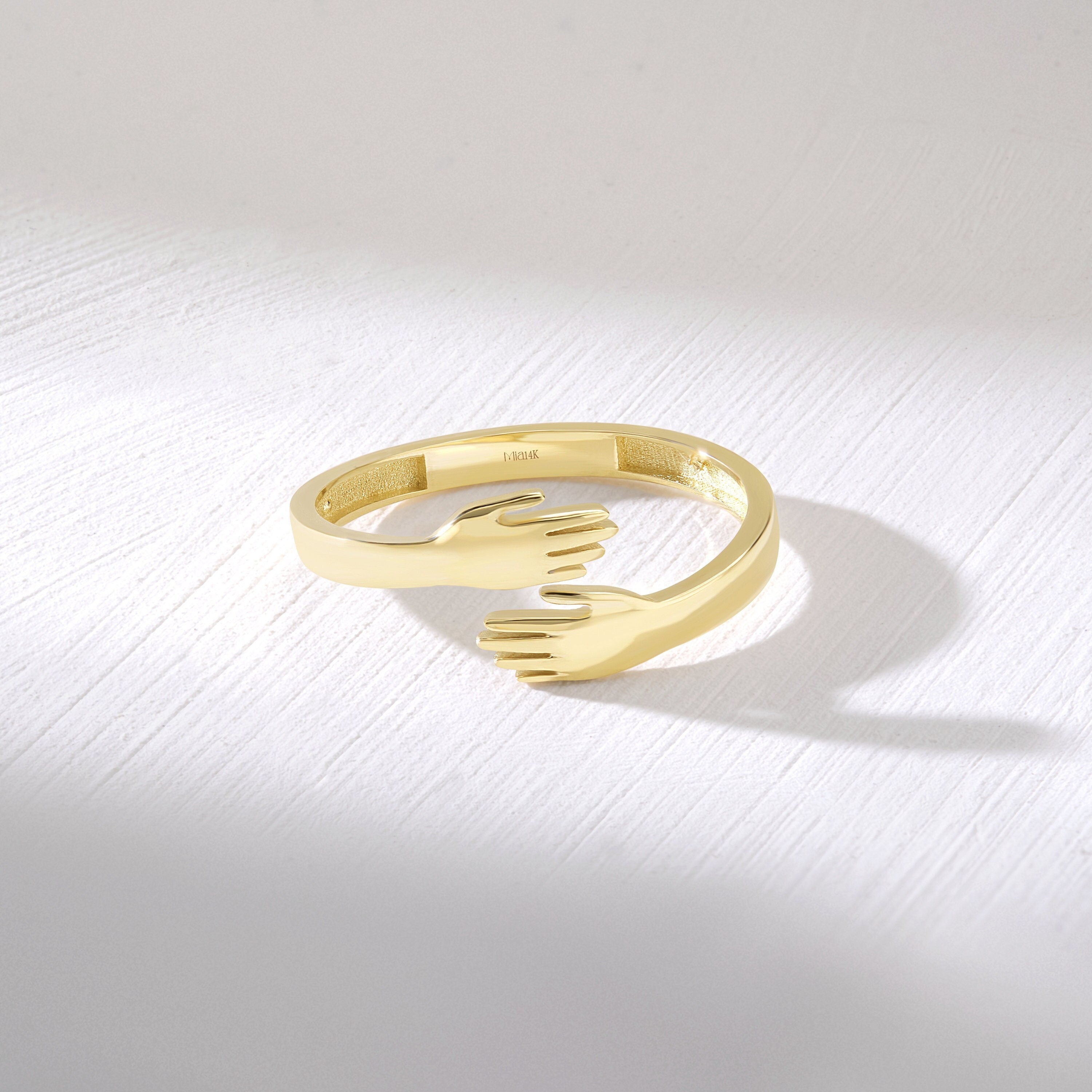 Solid Gold Hug Ring