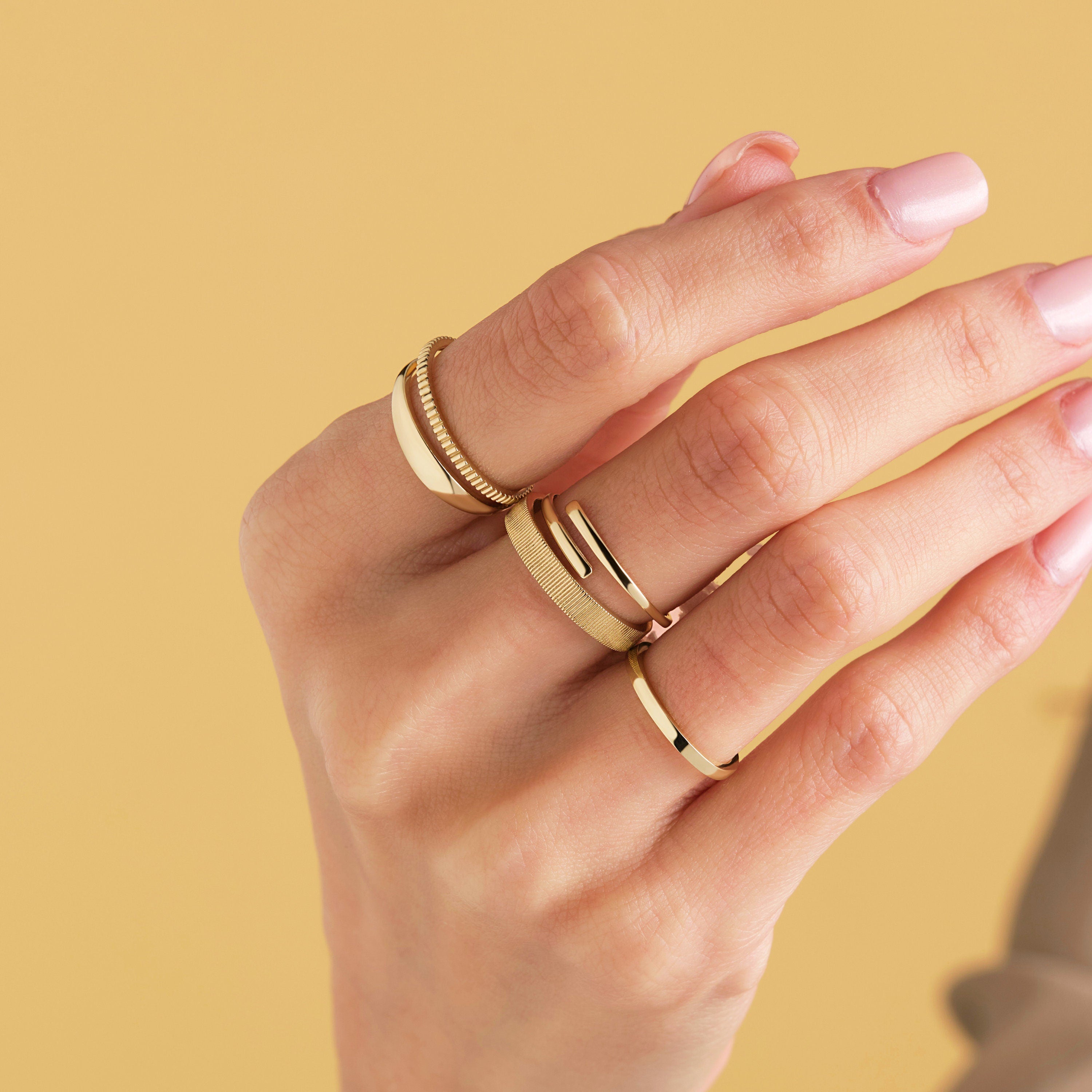 Gold Wedding Band – Custom Handmade Plain Gold Band