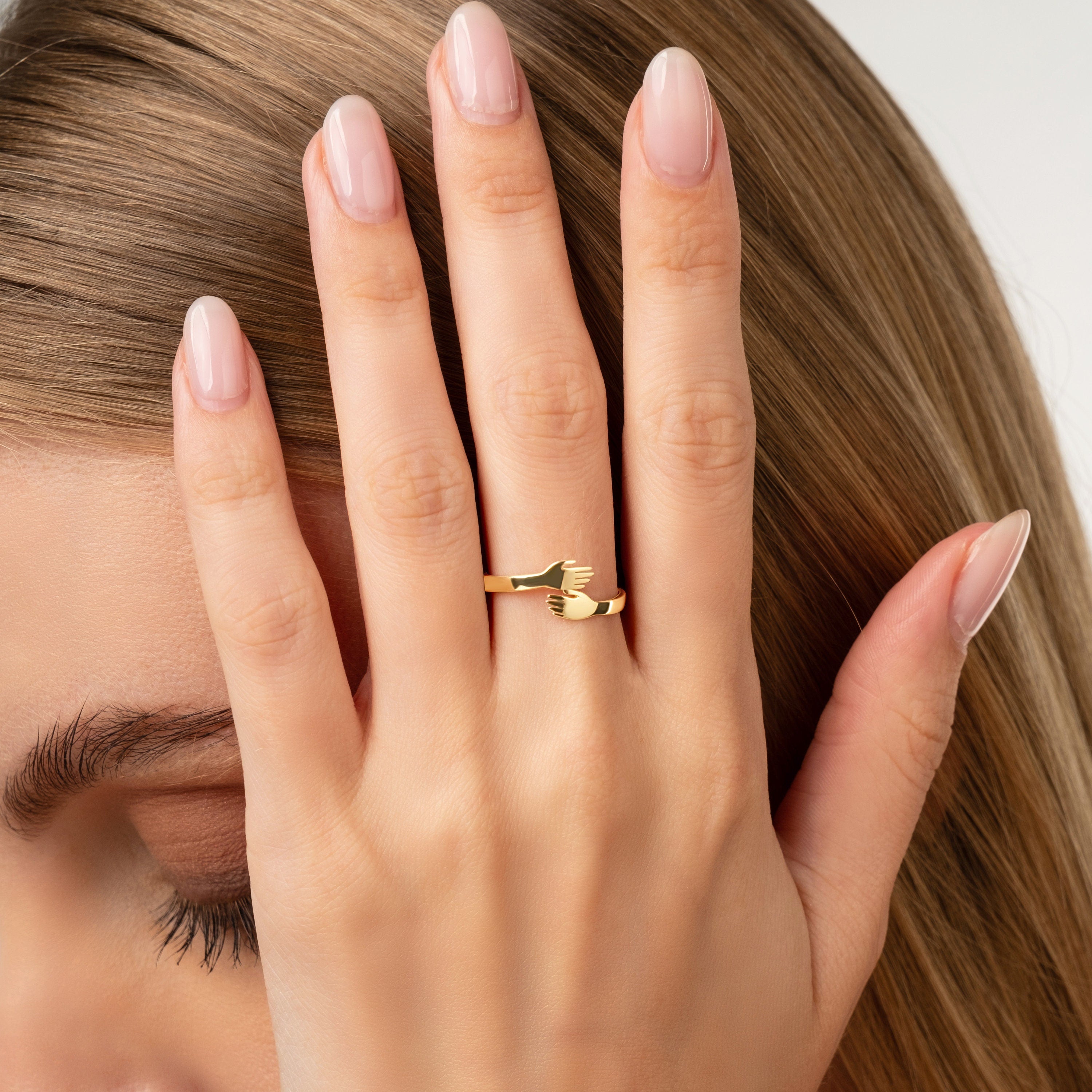 Solid Gold Hug Ring