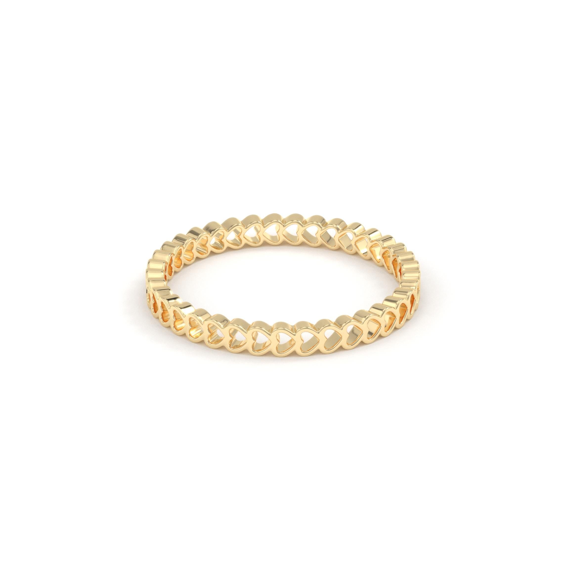 Solid Gold Heart Ring