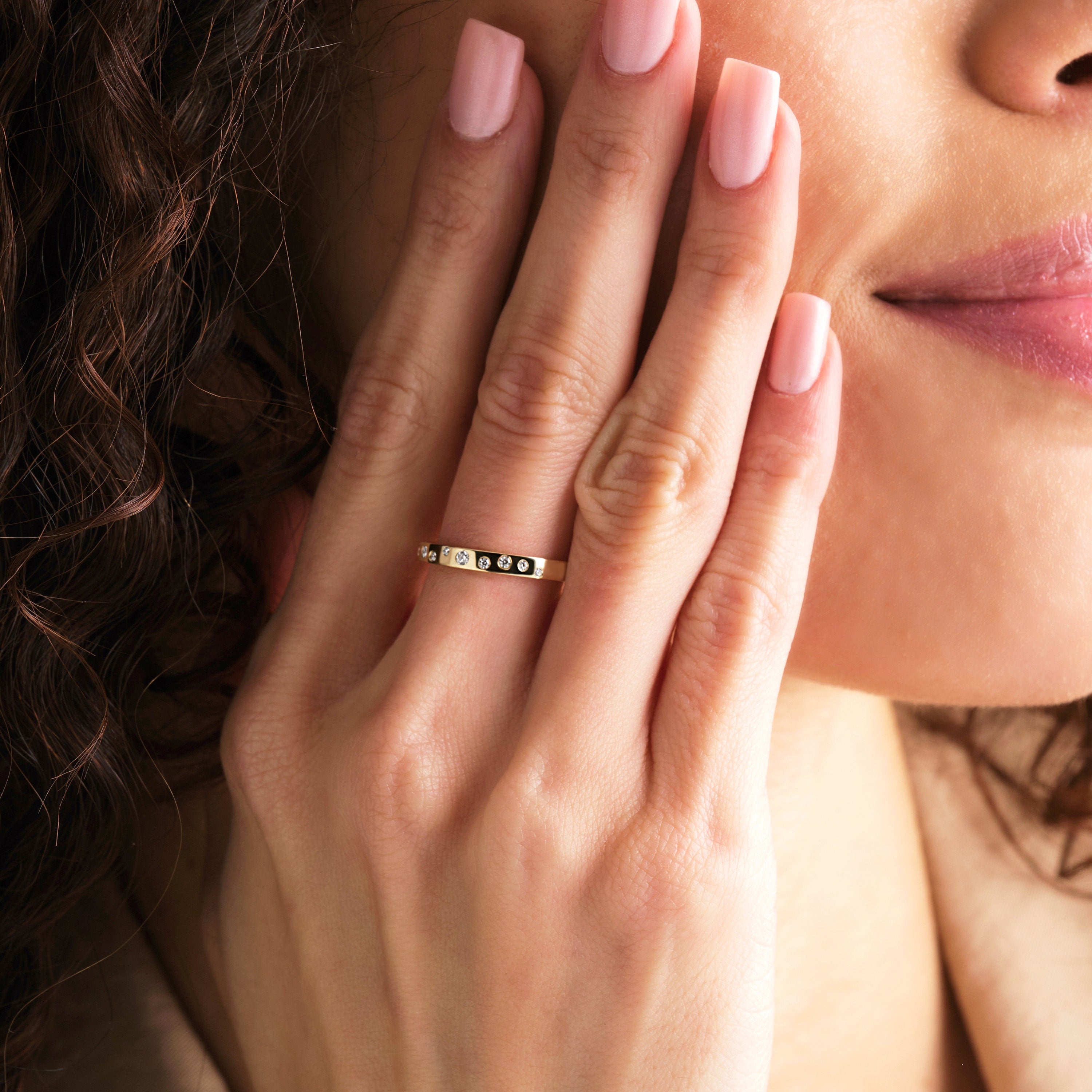 Diamond Petite Half Eternity Ring