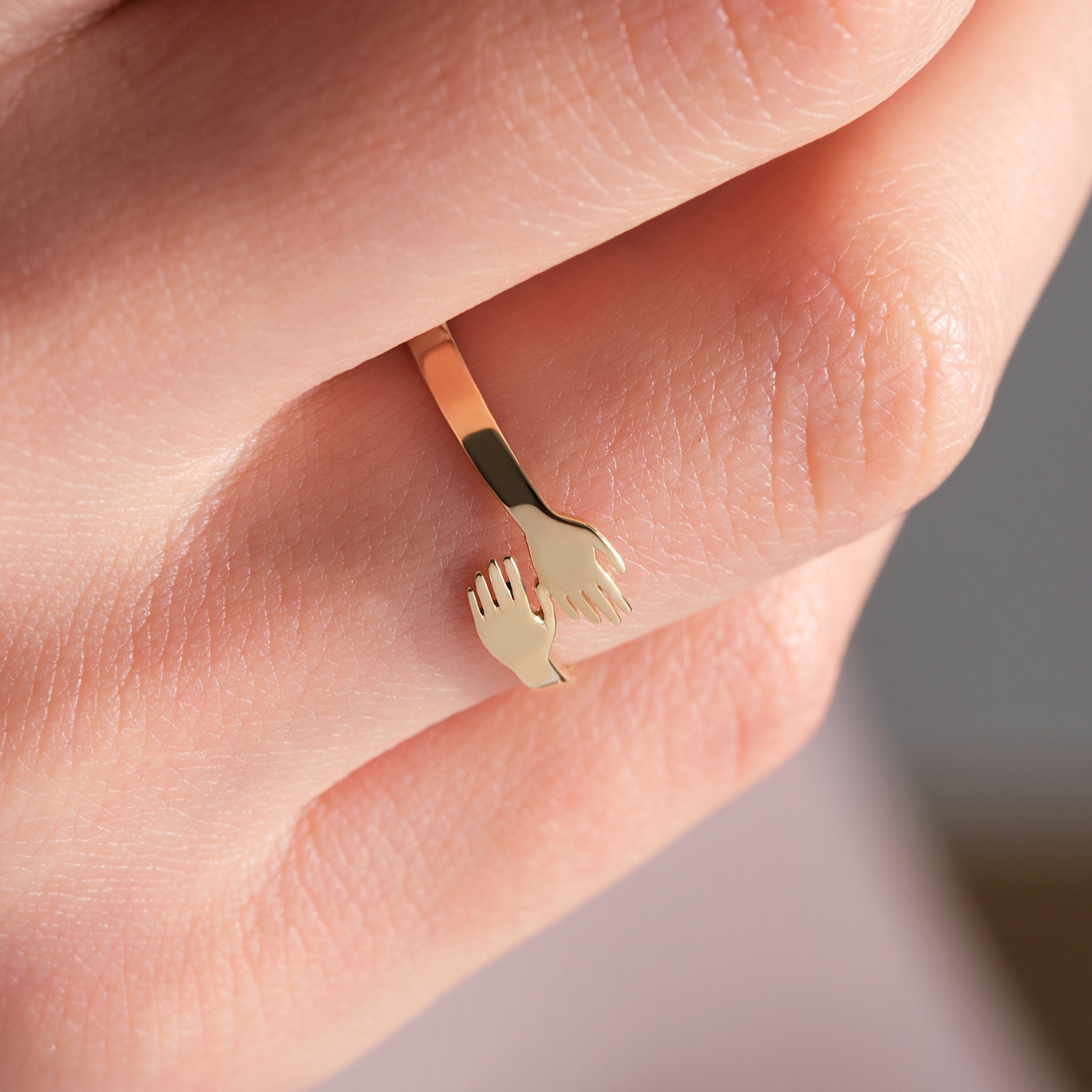 Solid Gold Hug Ring