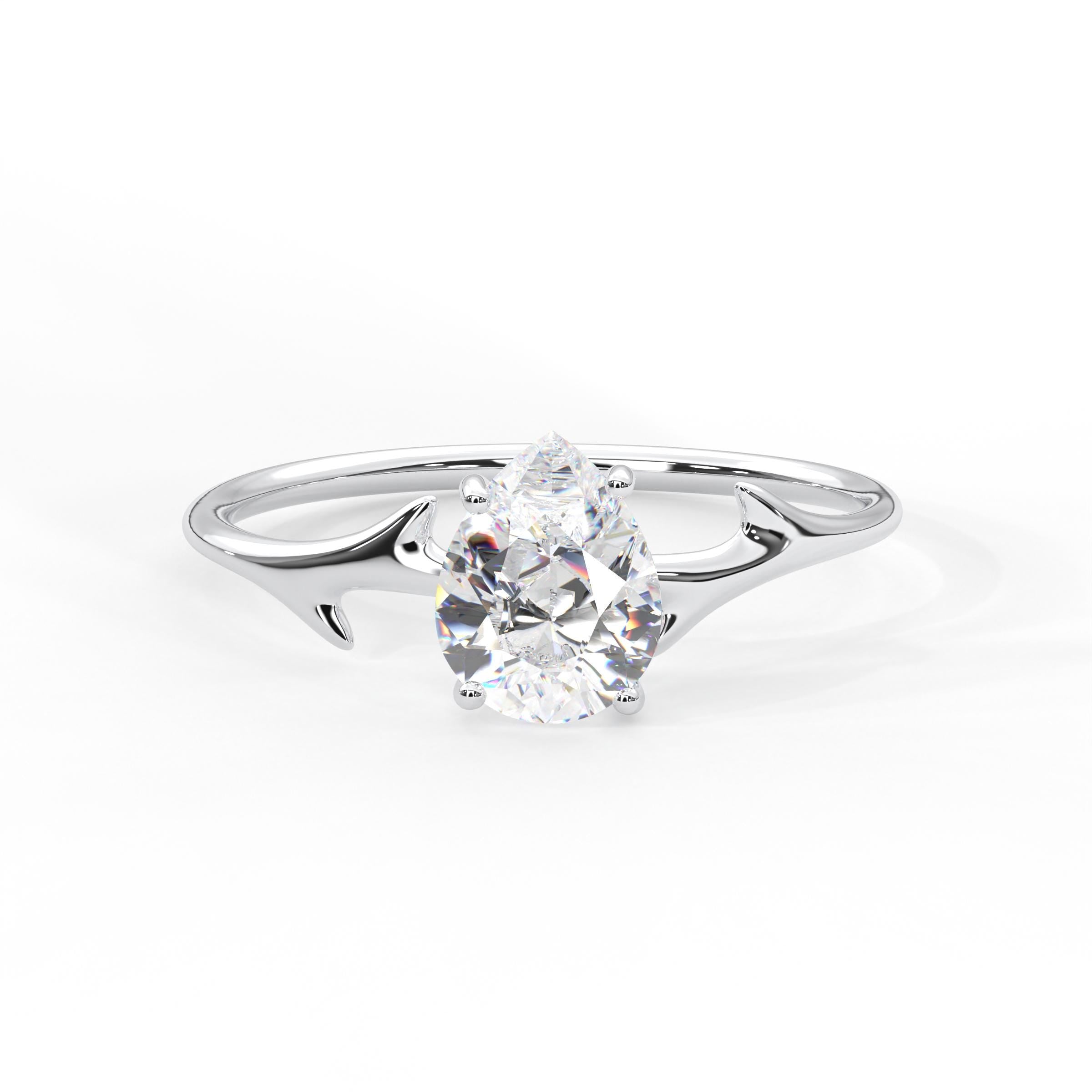 Pear Cut Diamond Ring