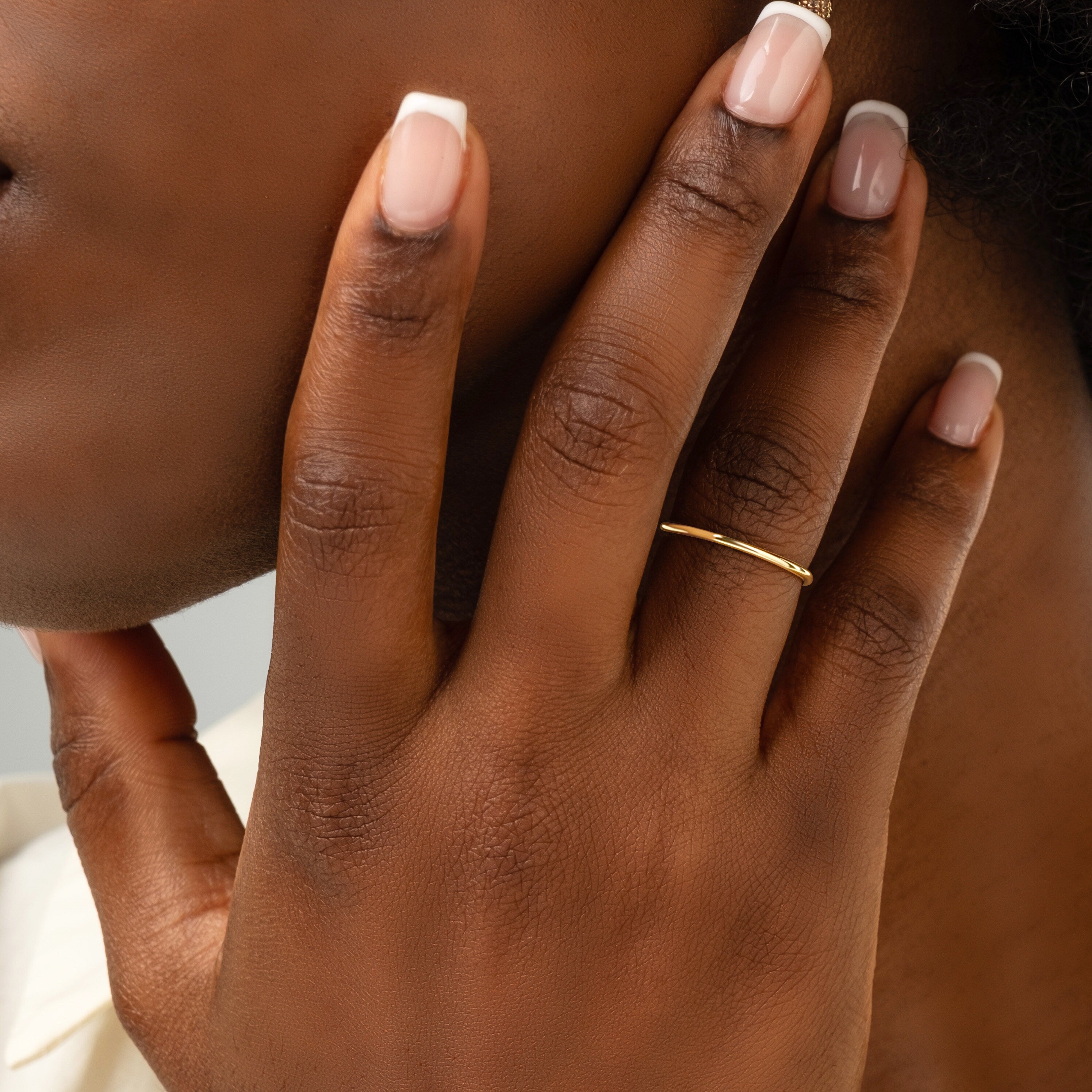 14k Gold Wedding Band Handmade Solid Ring