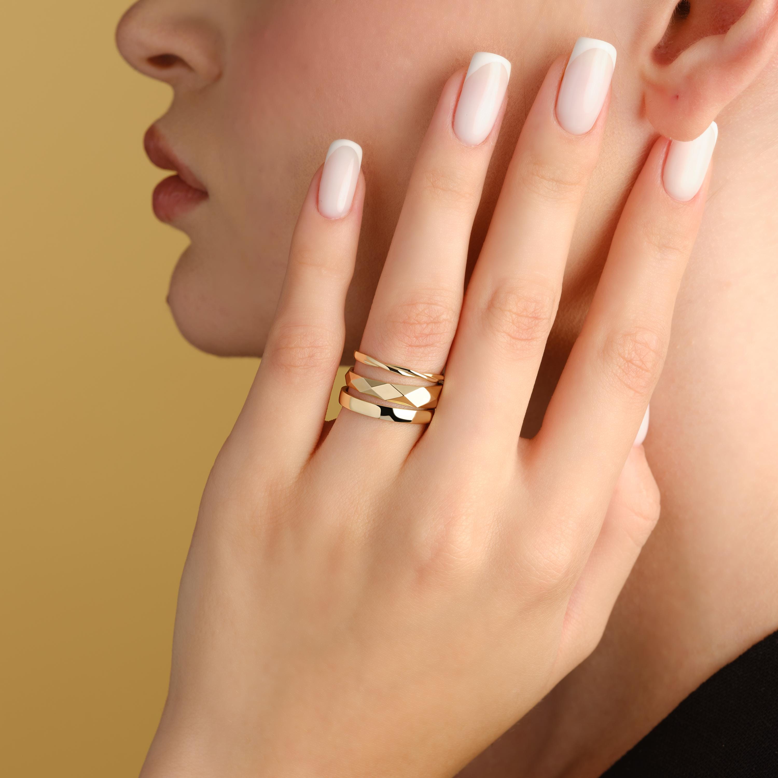 Solid Gold Minimalist Infinity Knot Ring