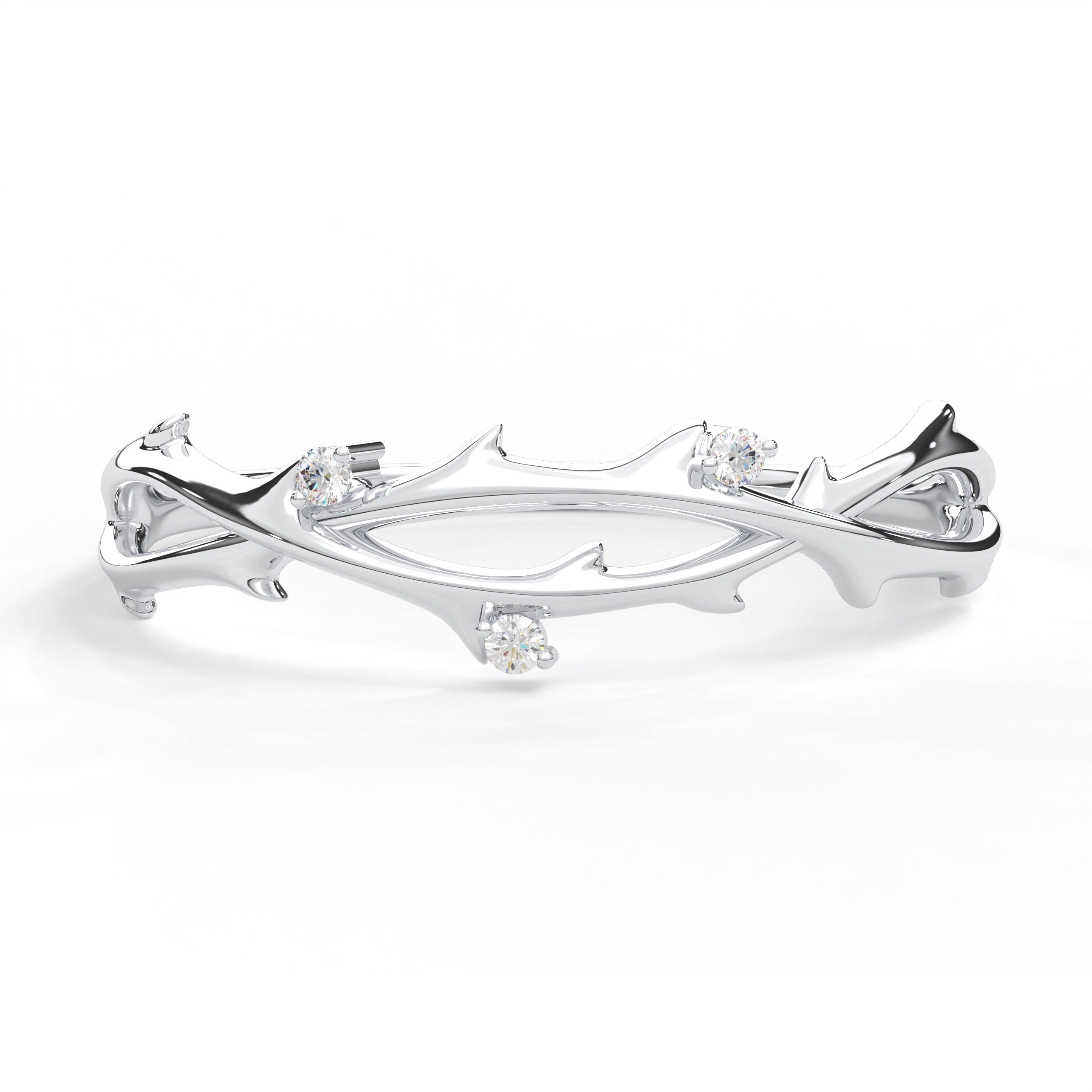 Solid Gold Floral Ring