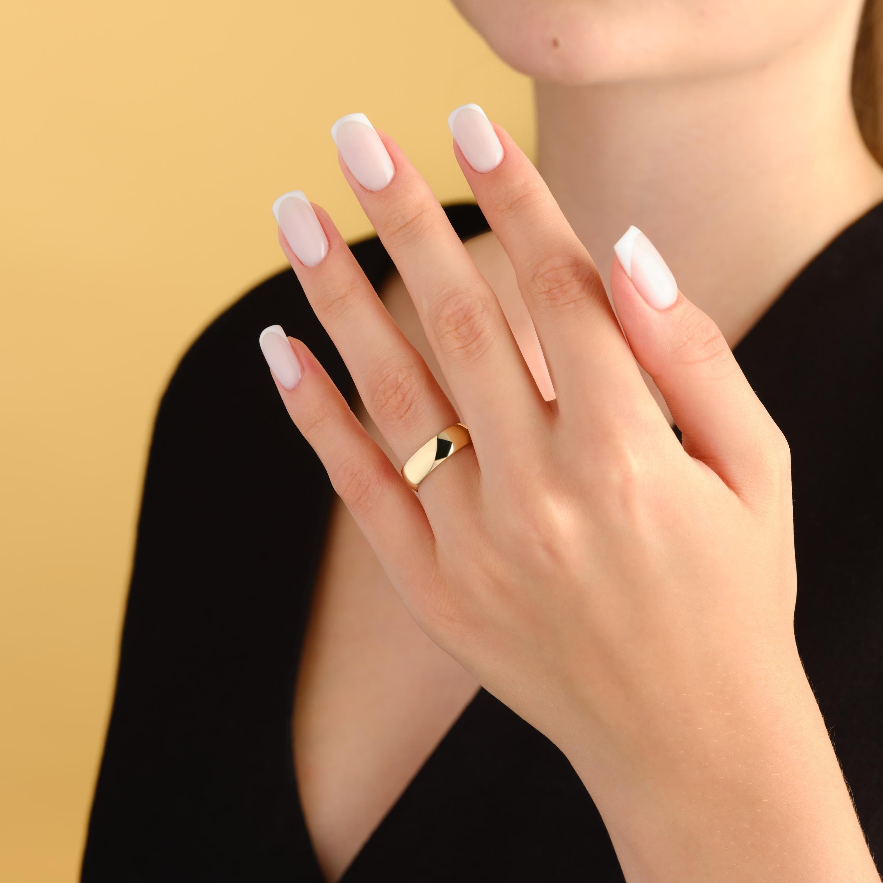 Gold Dome Band for Men and Women