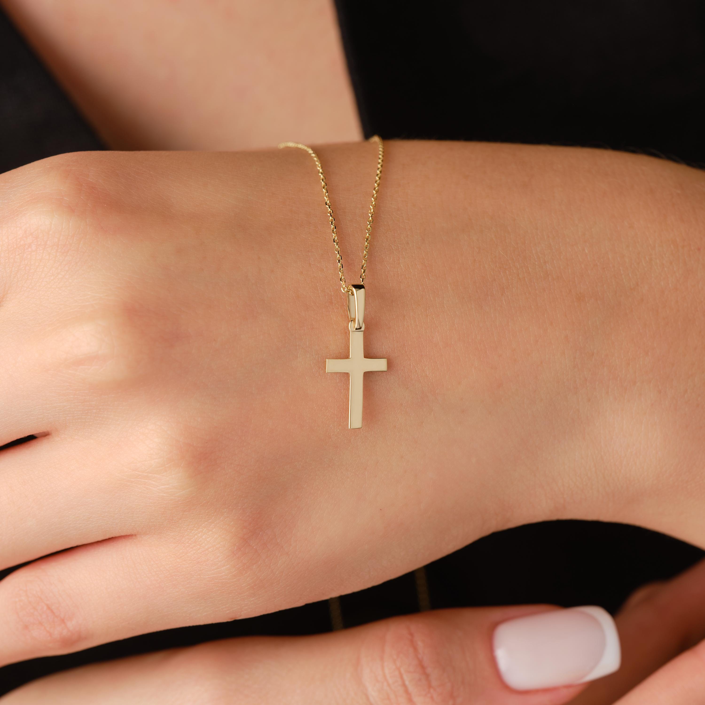 Gold Cross Necklace for Women